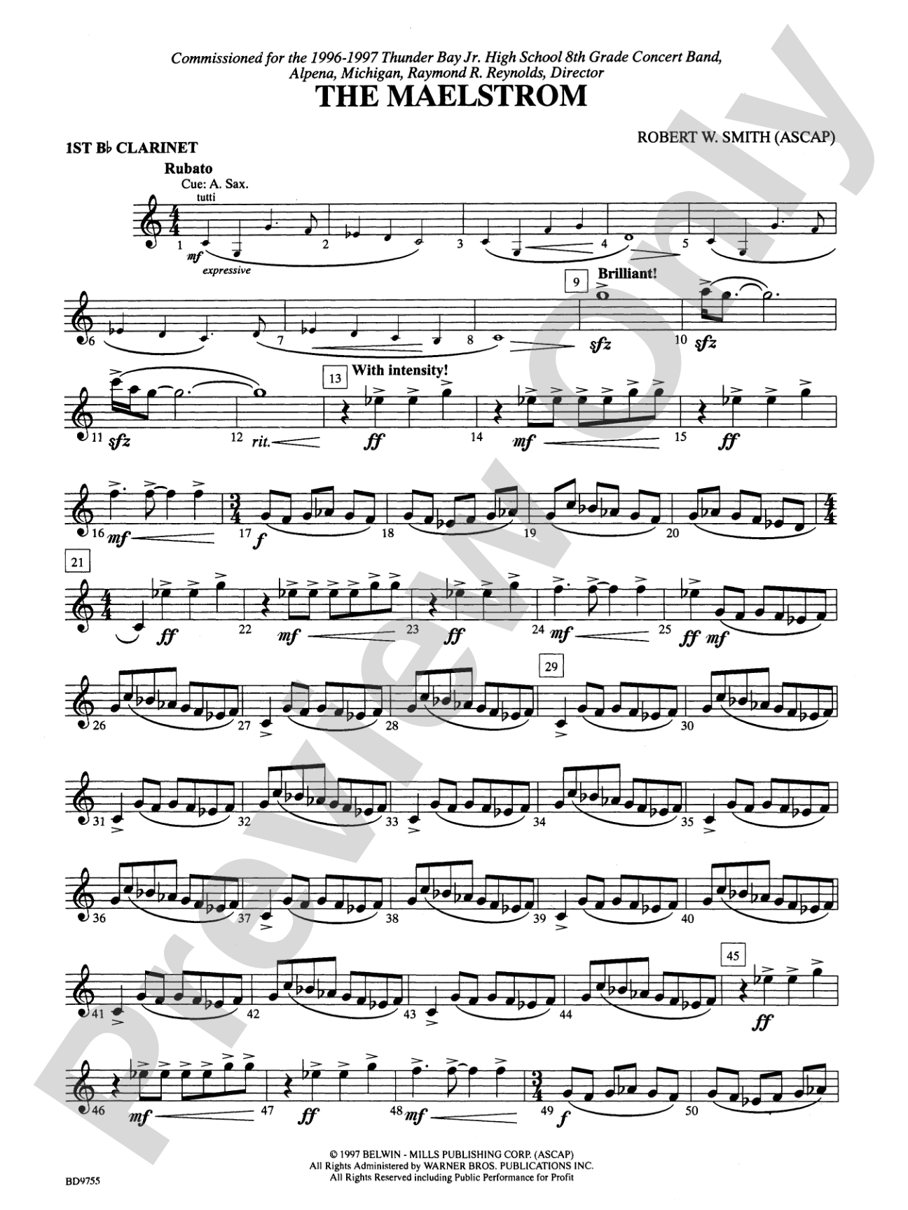 The Maelstrom: 1st B-flat Clarinet