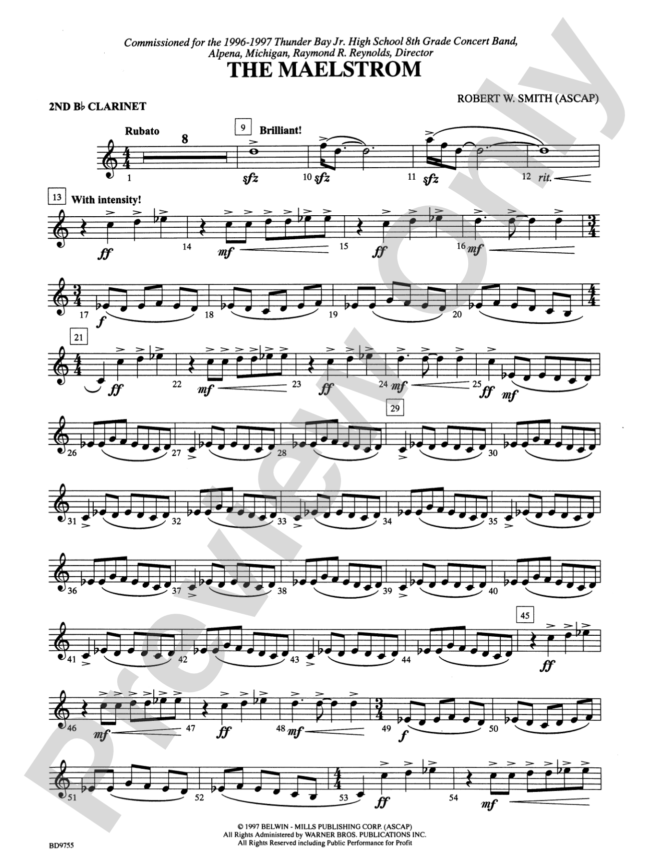 The Maelstrom: 2nd B-flat Clarinet