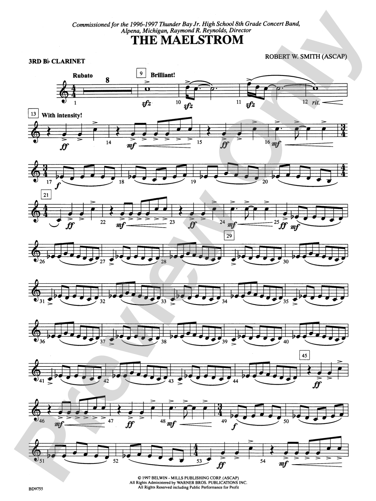 The Maelstrom: 3rd B-flat Clarinet