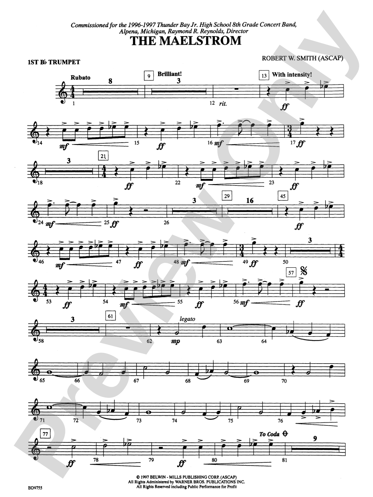 The Maelstrom: 1st B-flat Trumpet
