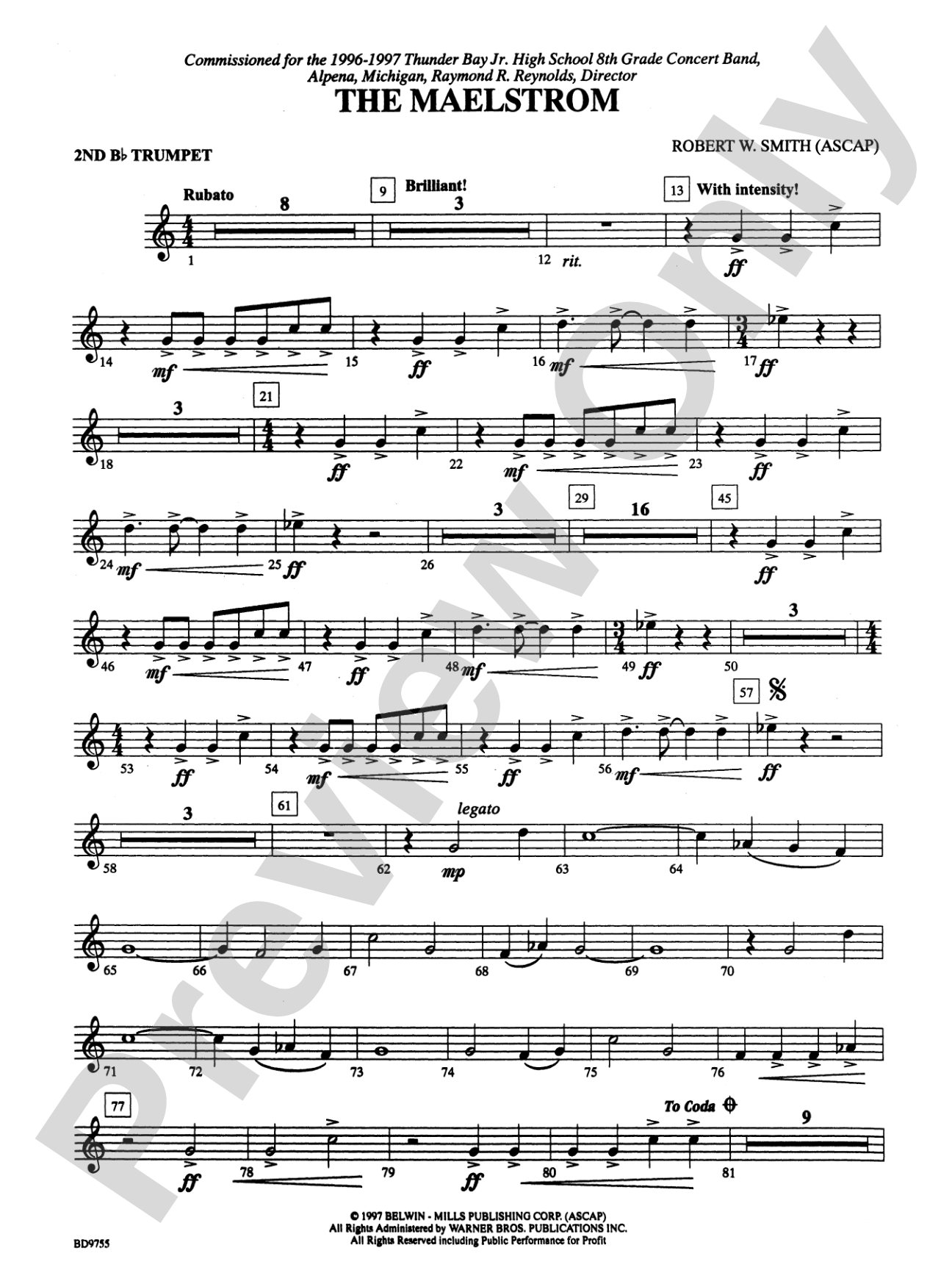 The Maelstrom: 2nd B-flat Trumpet
