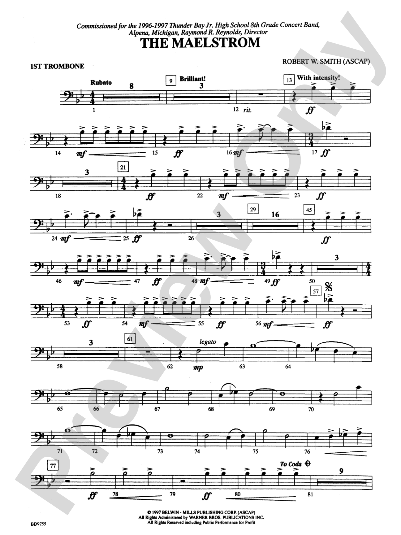 The Maelstrom: 1st Trombone