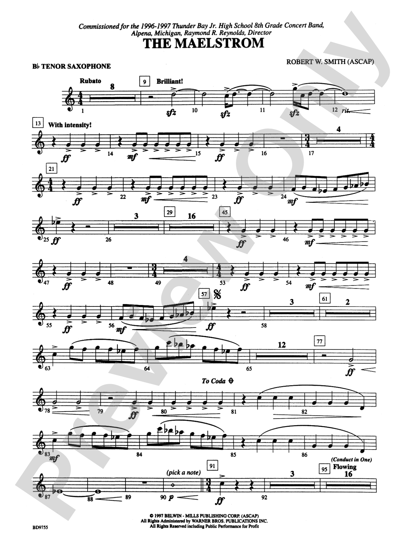 The Maelstrom: B-flat Tenor Saxophone