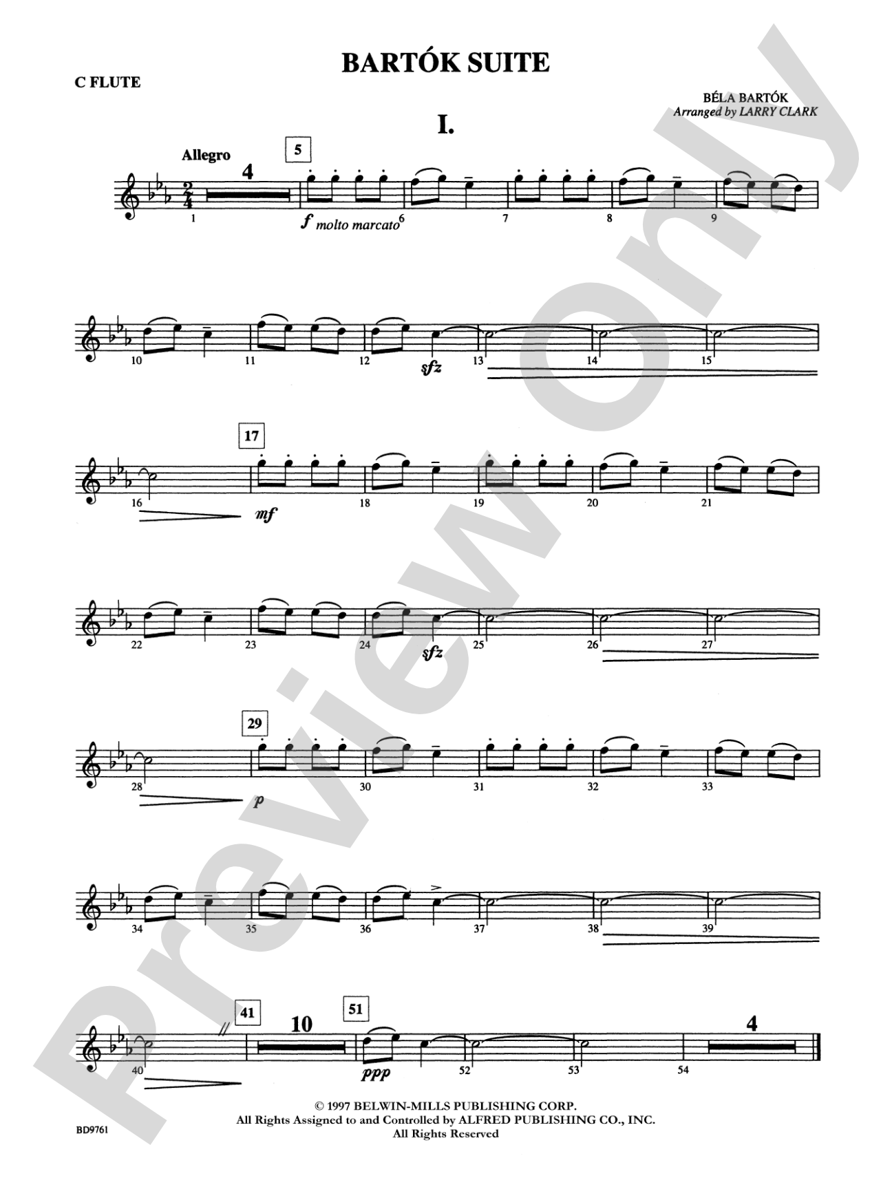 Bartók Suite (from For Children): Flute