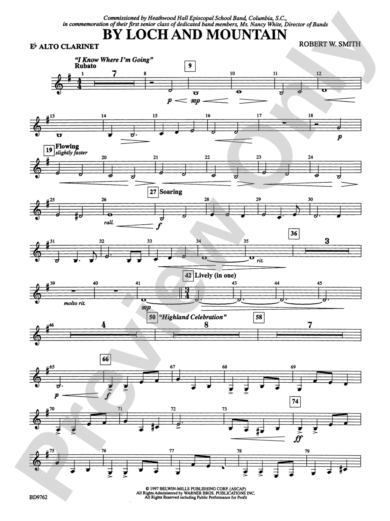 By Loch and Mountain: E-flat Alto Clarinet