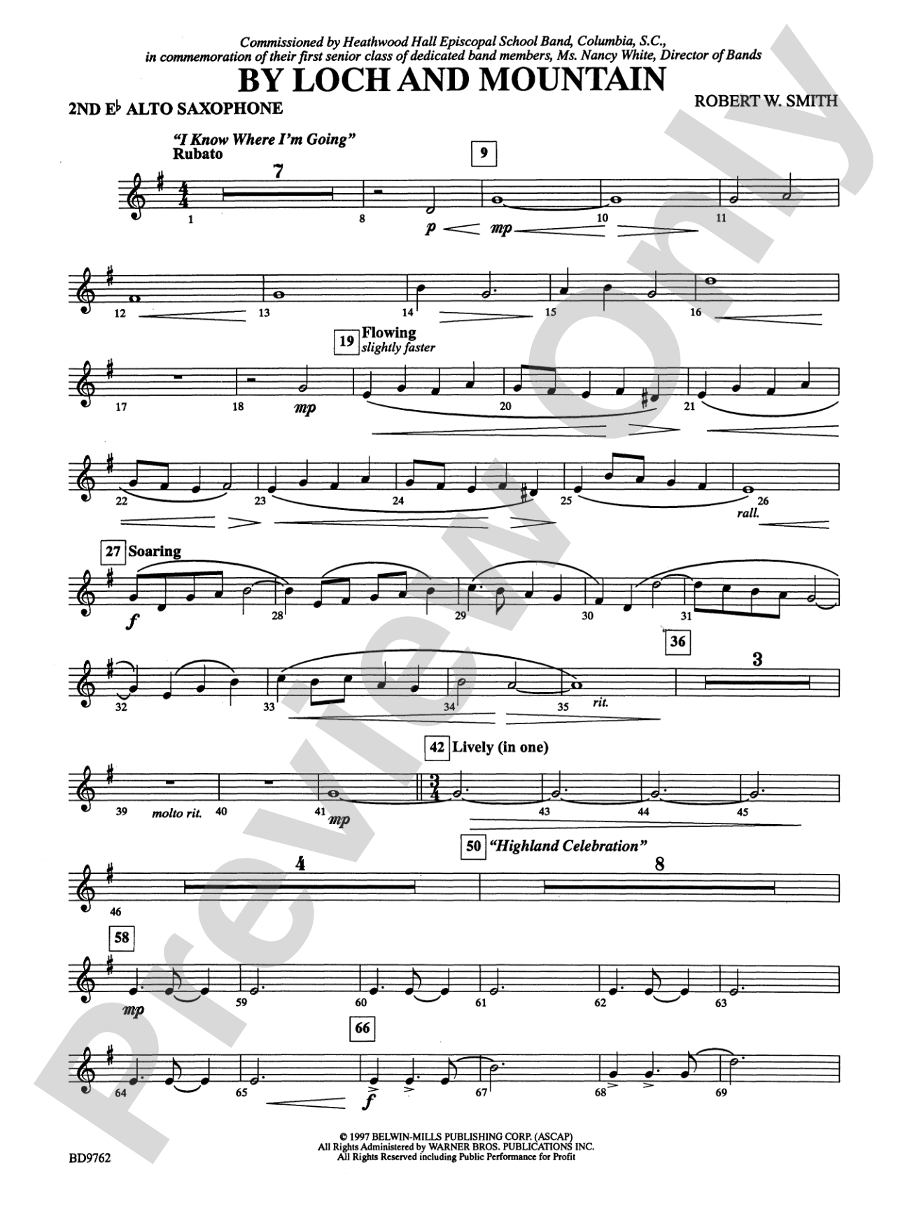 By Loch and Mountain: 2nd E-flat Alto Saxophone