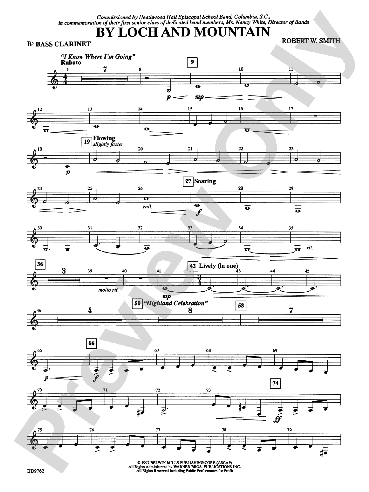 By Loch and Mountain: B-flat Bass Clarinet