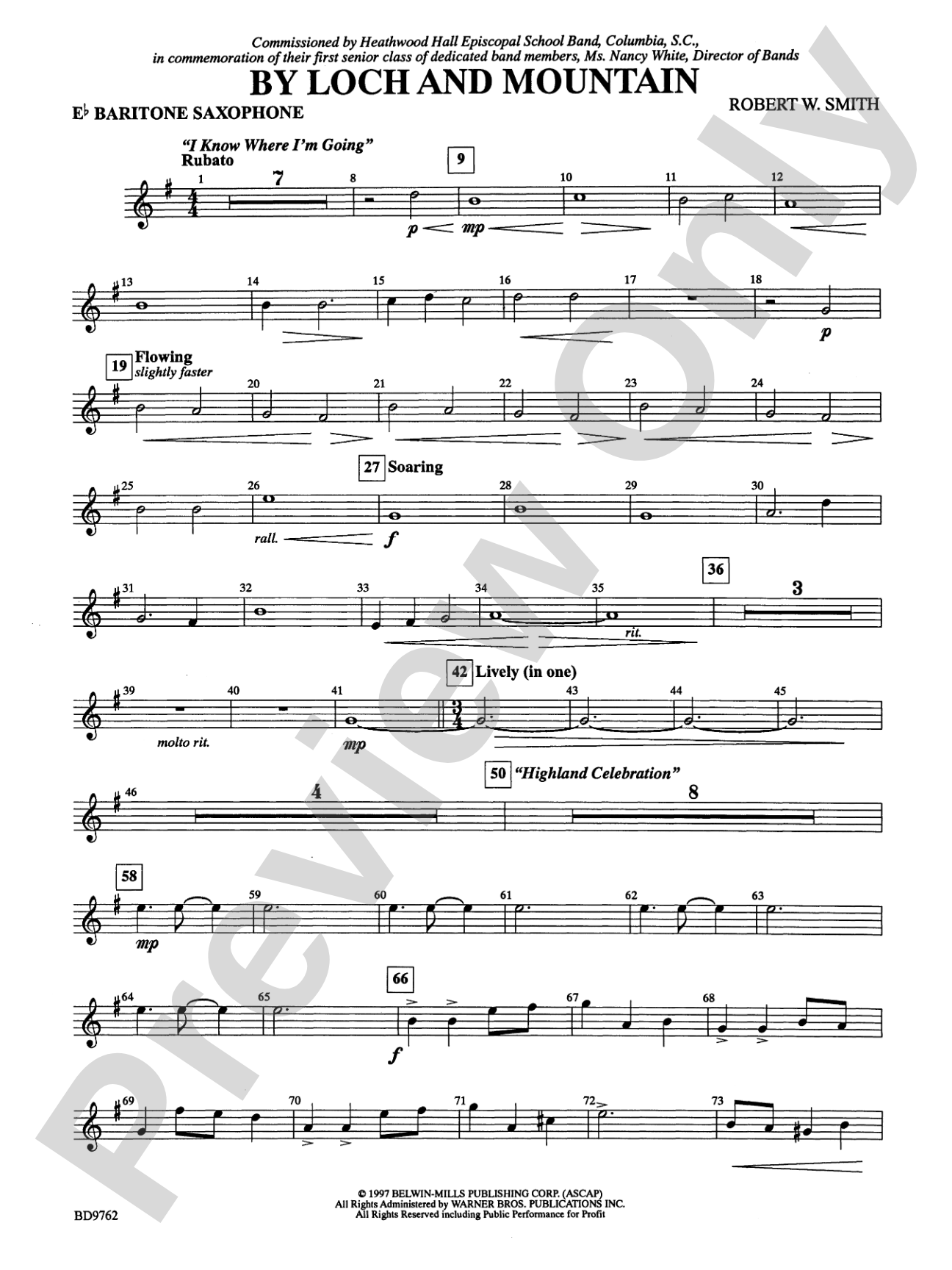 By Loch and Mountain: E-flat Baritone Saxophone