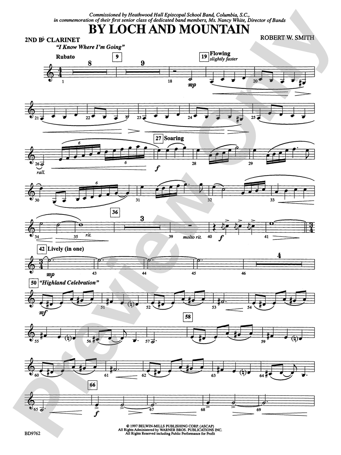 By Loch and Mountain: 2nd B-flat Clarinet