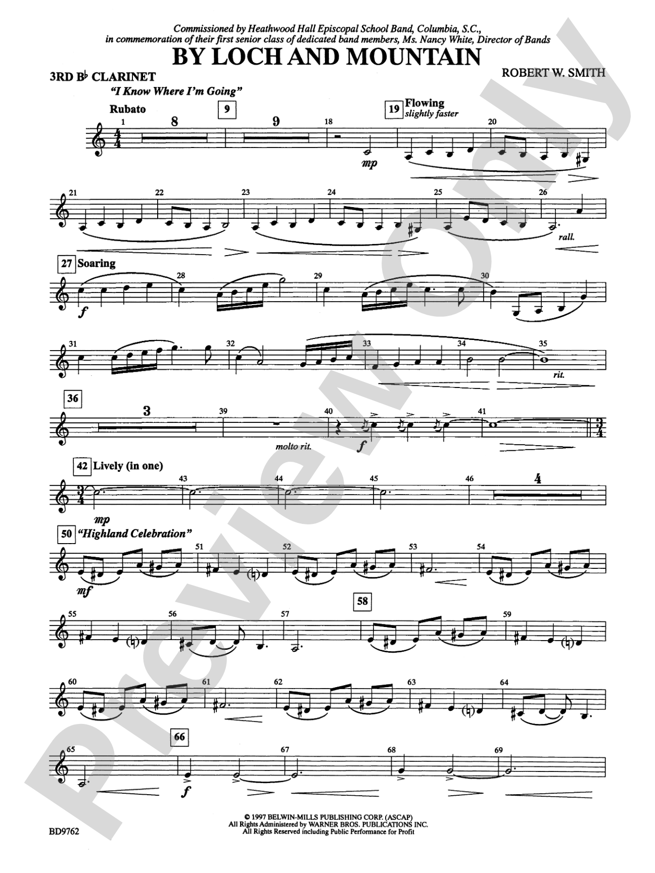By Loch and Mountain: 3rd B-flat Clarinet