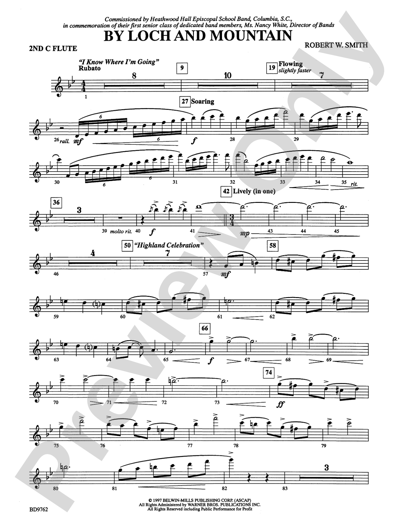 By Loch and Mountain: 2nd Flute