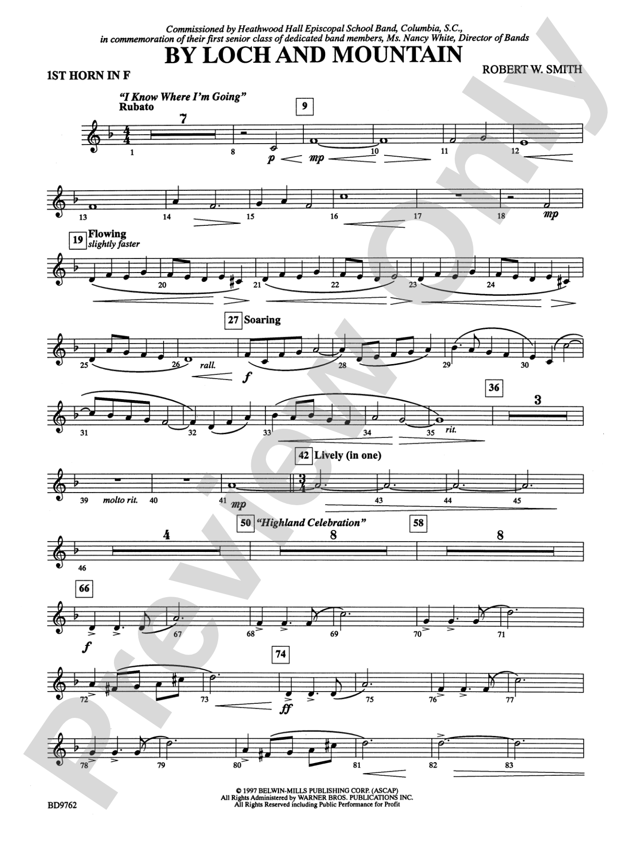 By Loch and Mountain: 1st F Horn