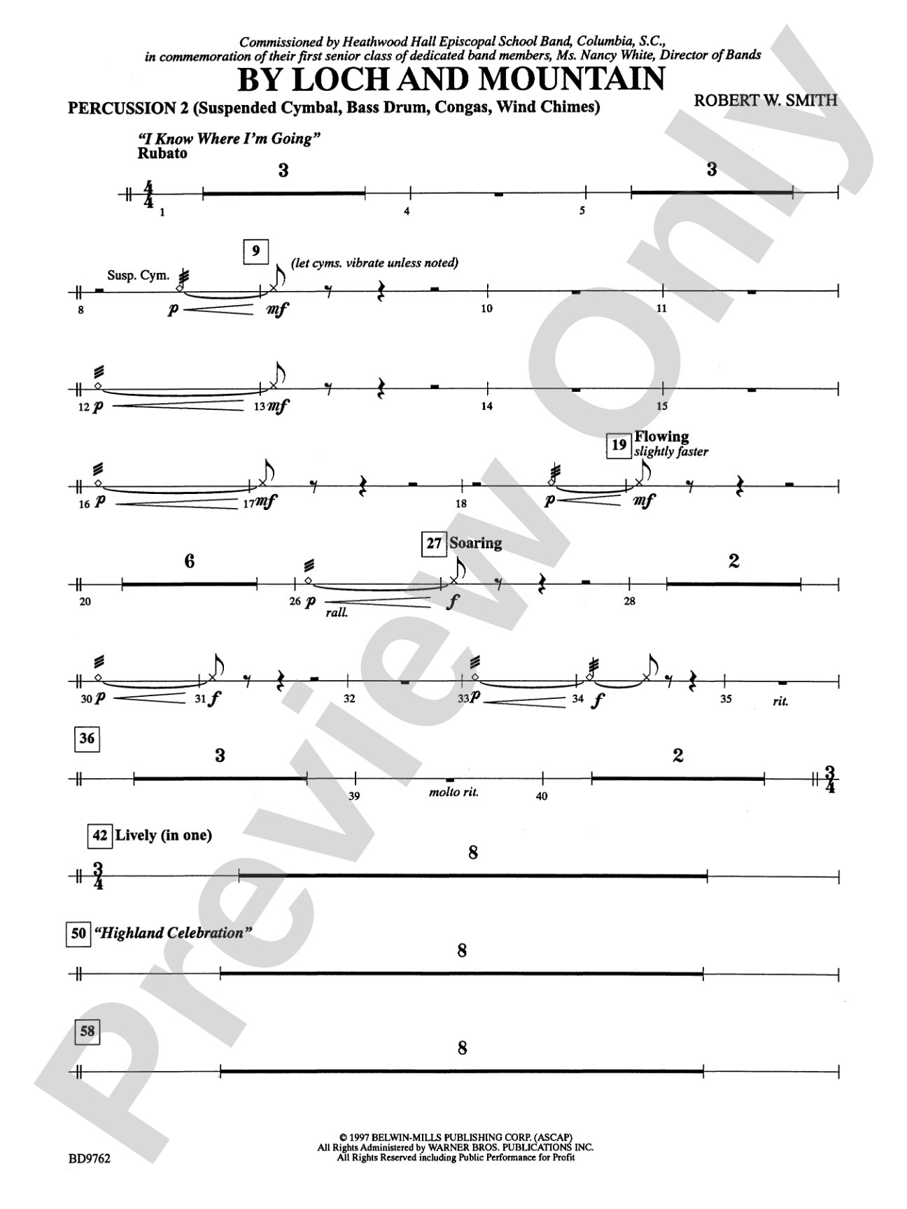 By Loch and Mountain: 2nd Percussion