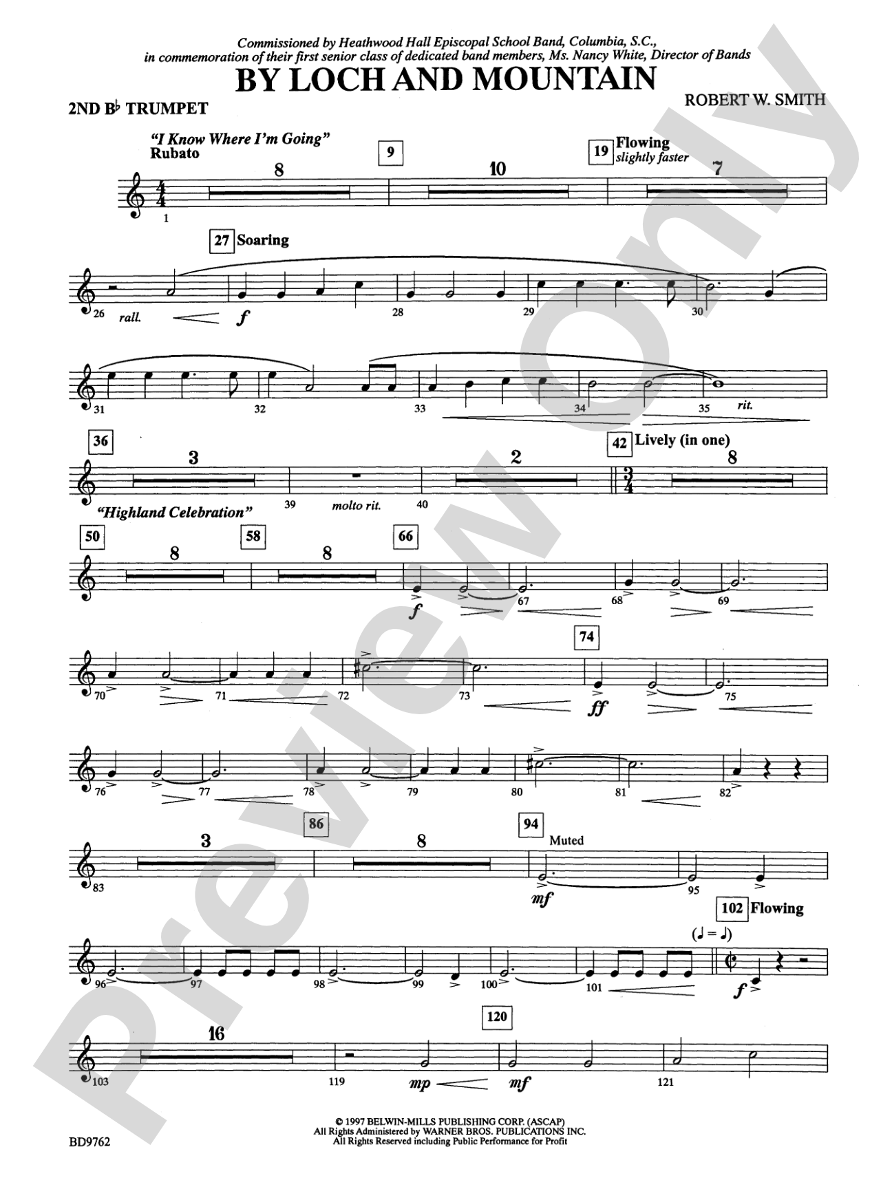 By Loch and Mountain: 2nd B-flat Trumpet