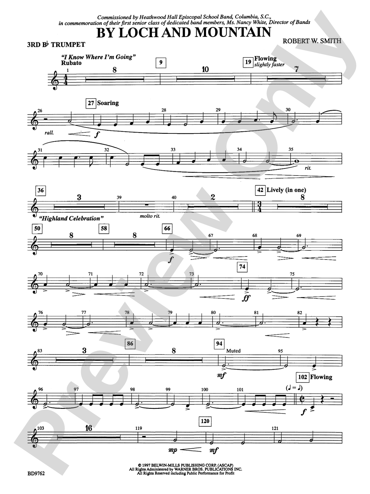 By Loch and Mountain: 3rd B-flat Trumpet