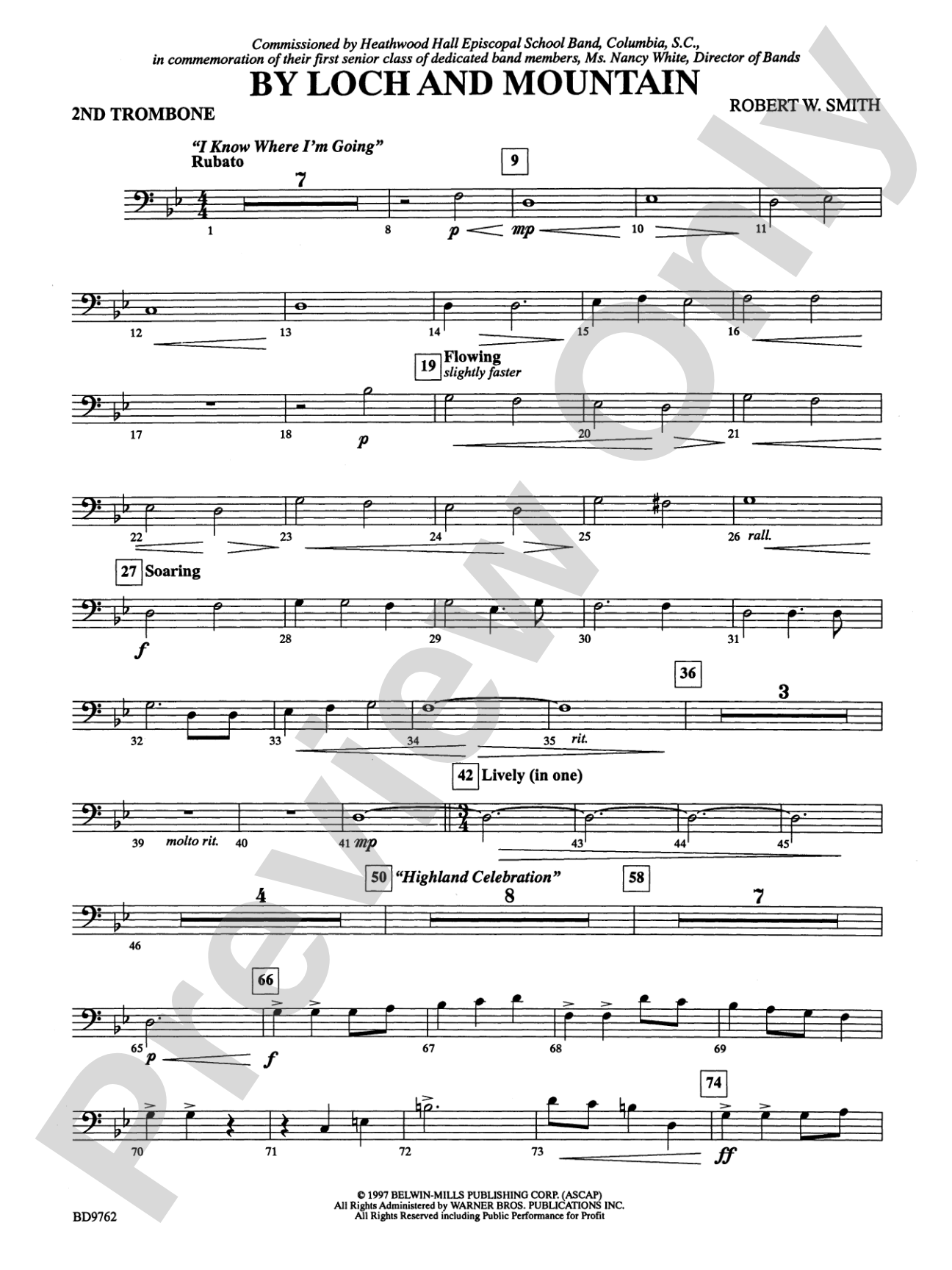 By Loch and Mountain: 2nd Trombone