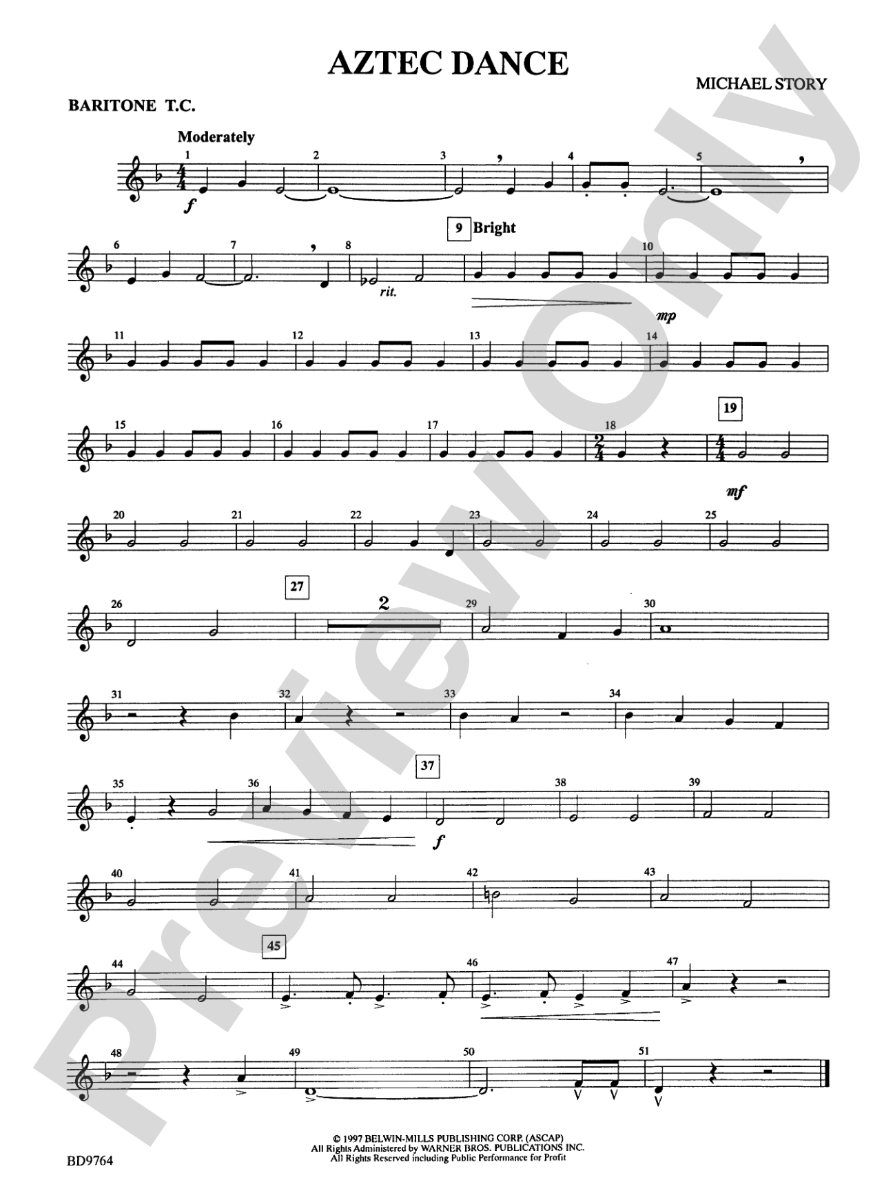 Aztec Dance: Baritone T.C.