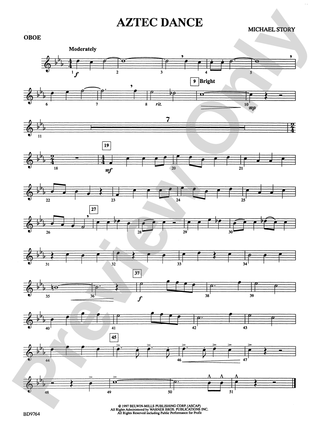 Aztec Dance: Oboe