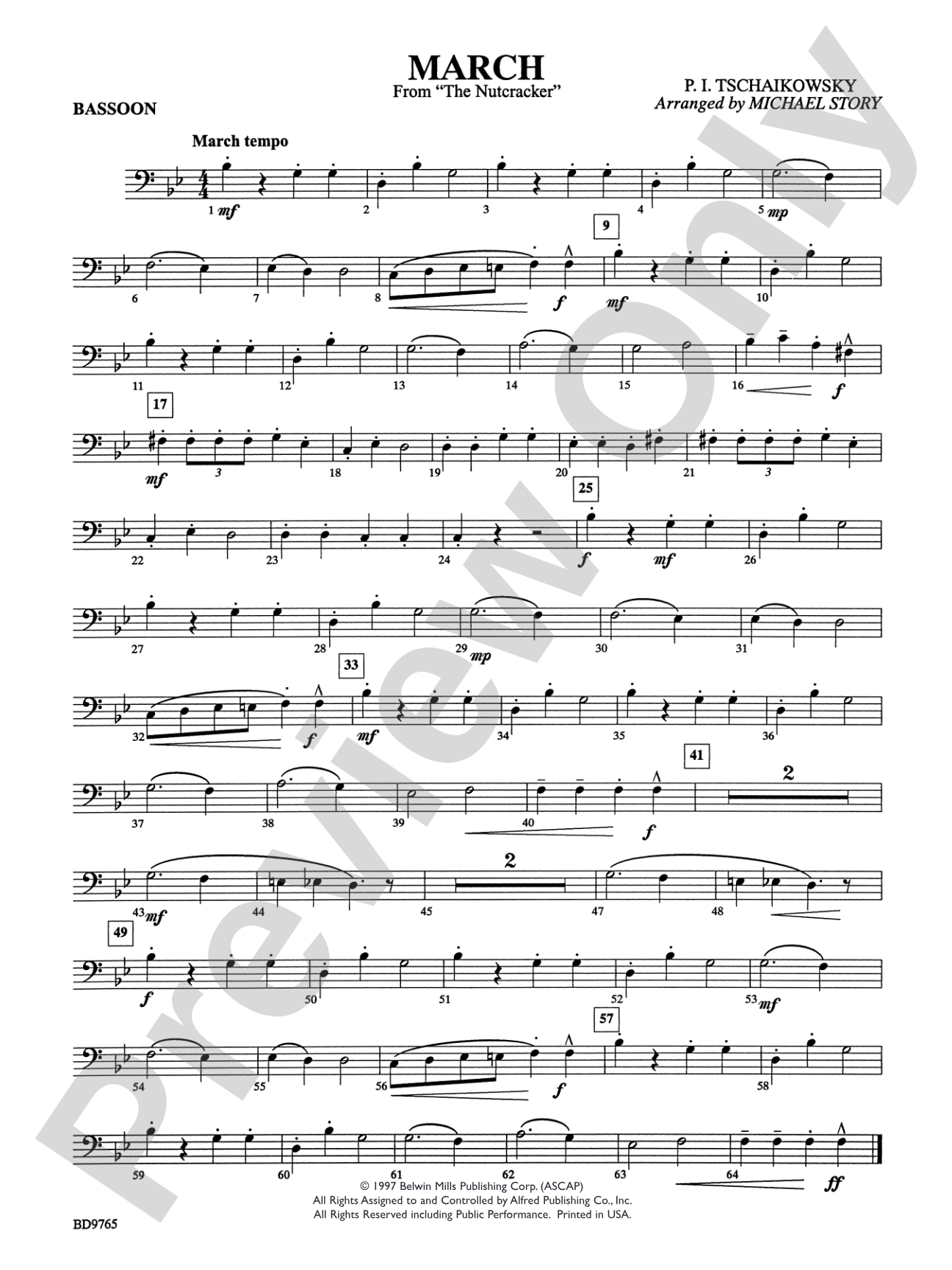 March from The Nutcracker: Bassoon