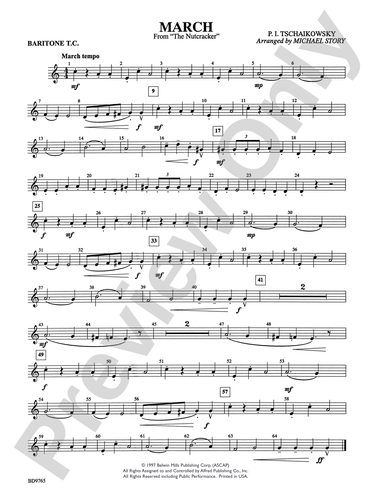 March from The Nutcracker: Baritone T.C.
