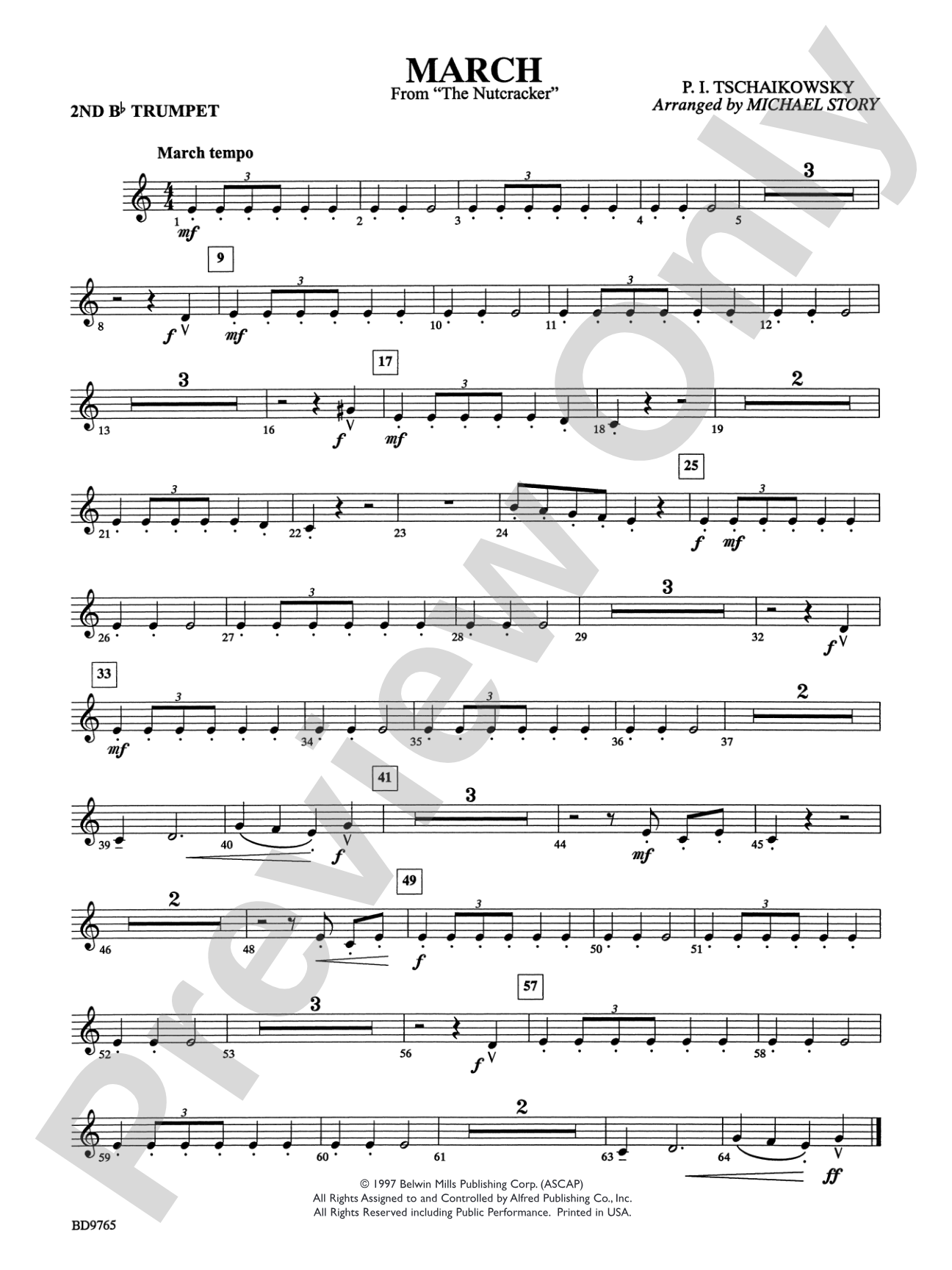 March from The Nutcracker: 2nd B-flat Trumpet