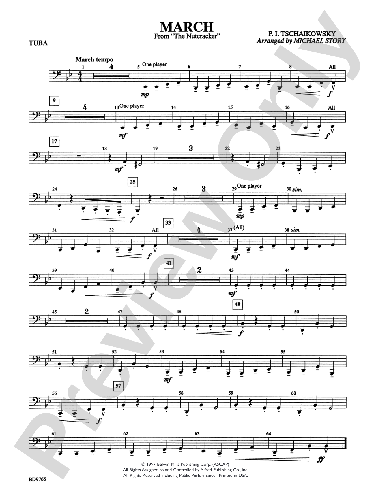 March from The Nutcracker: Tuba