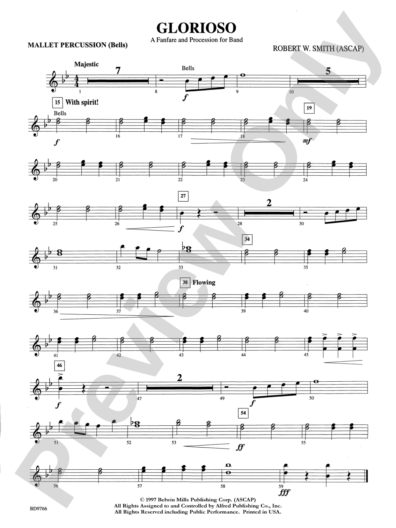 Glorioso (A Fanfare and Procession for Band): Mallets