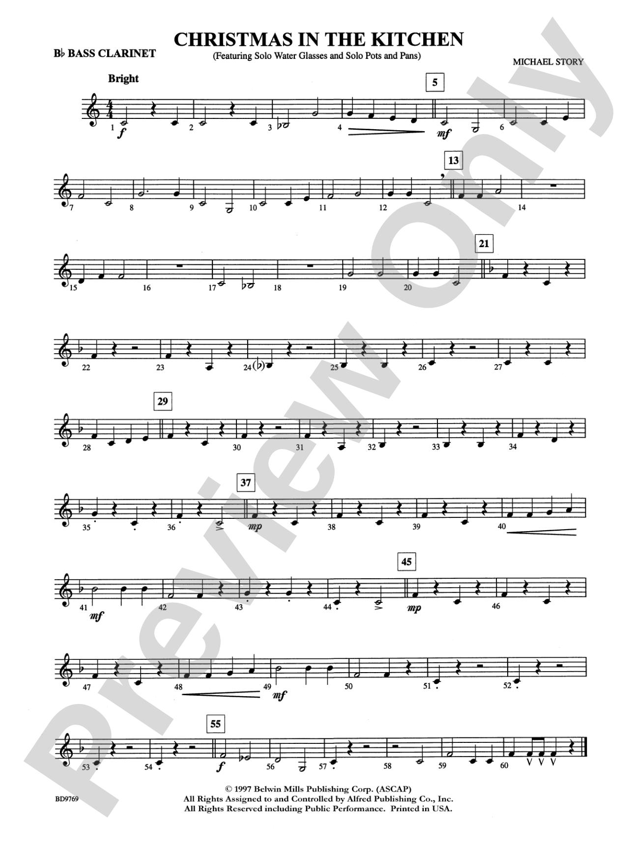Christmas in the Kitchen: B-flat Bass Clarinet