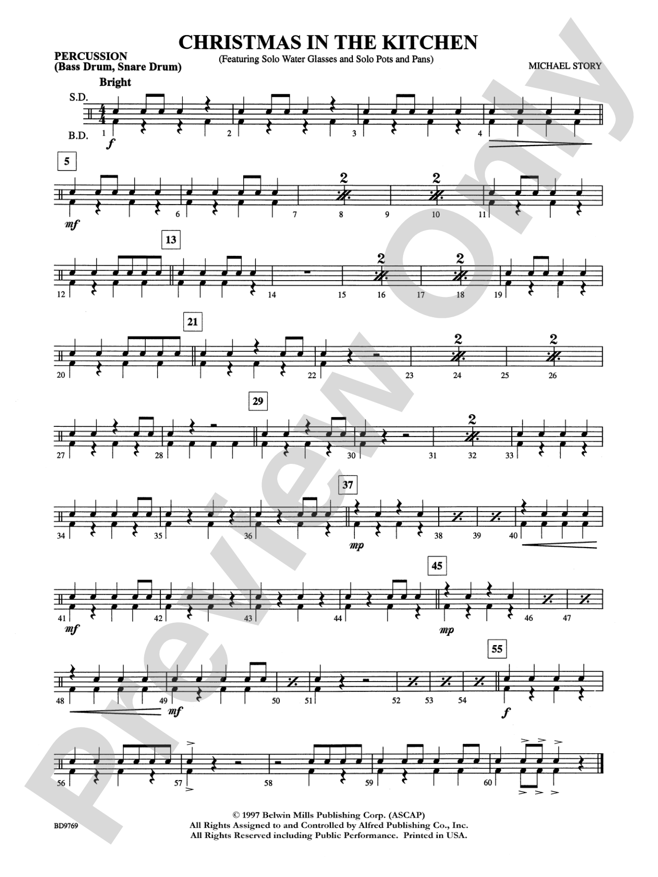 Christmas in the Kitchen: 1st Percussion