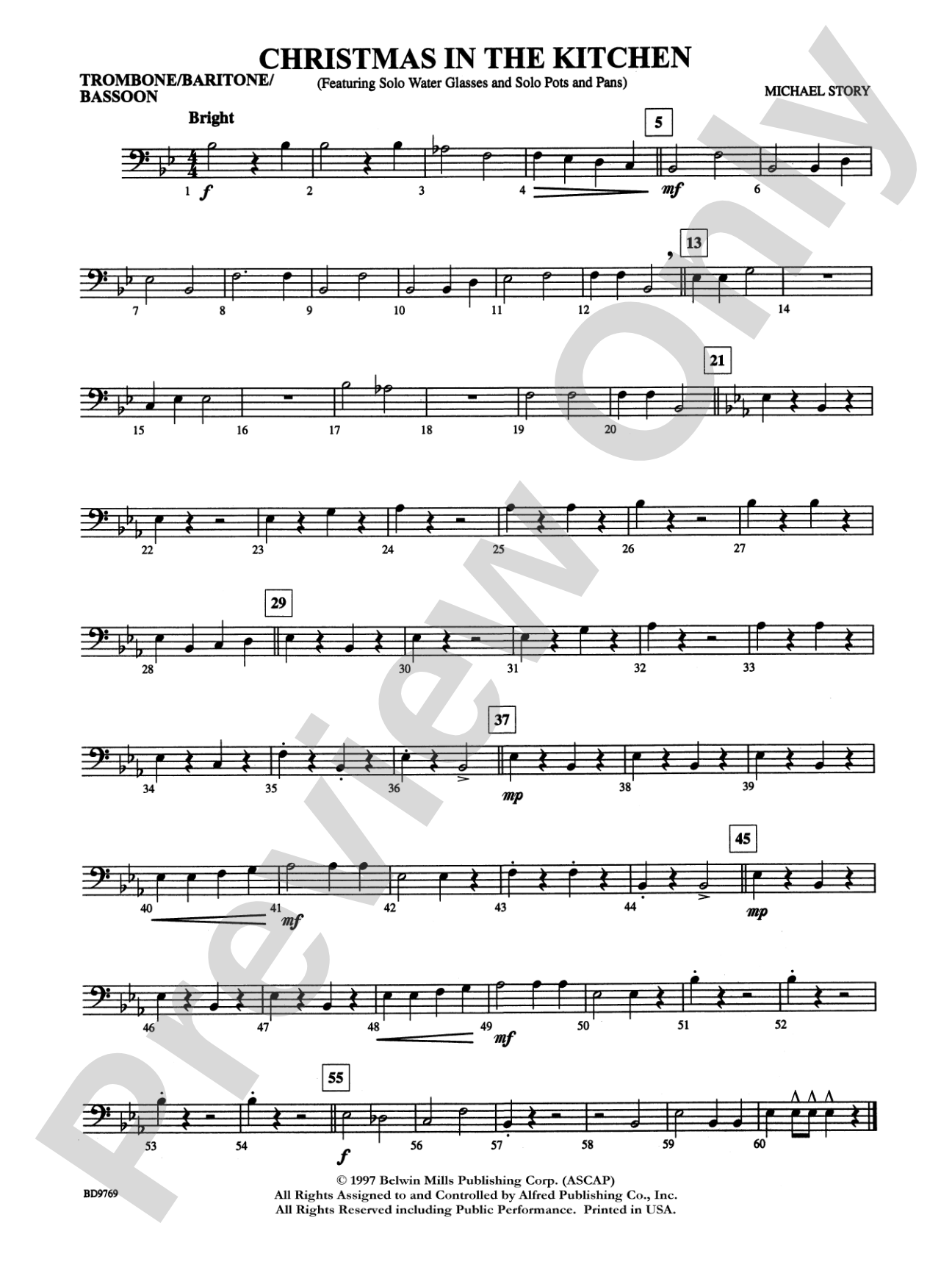 Christmas in the Kitchen: 1st Trombone