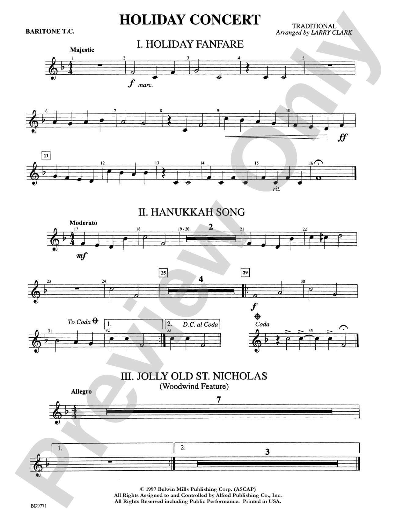 Holiday Concert: Baritone T.C.