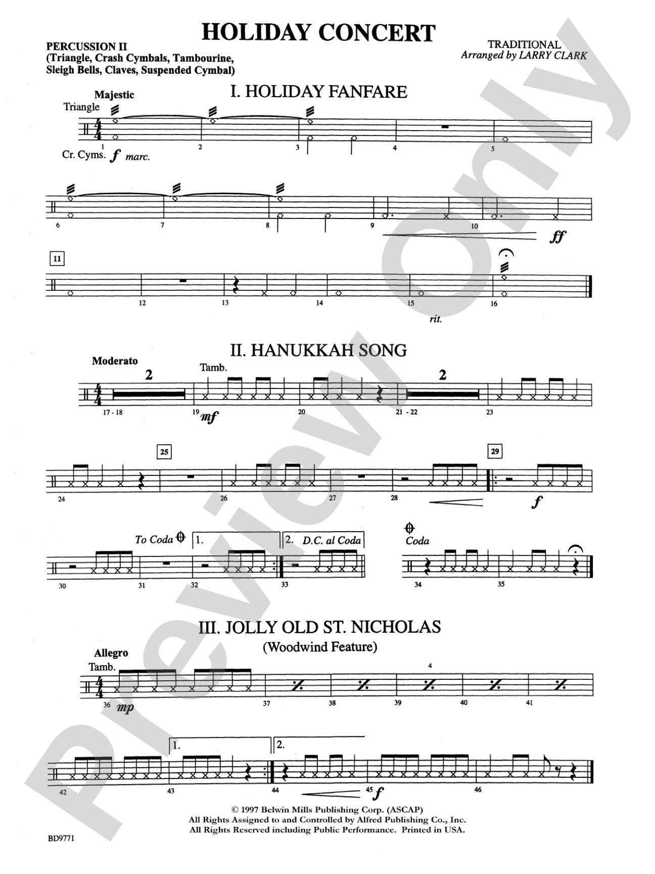 Holiday Concert: 2nd Percussion