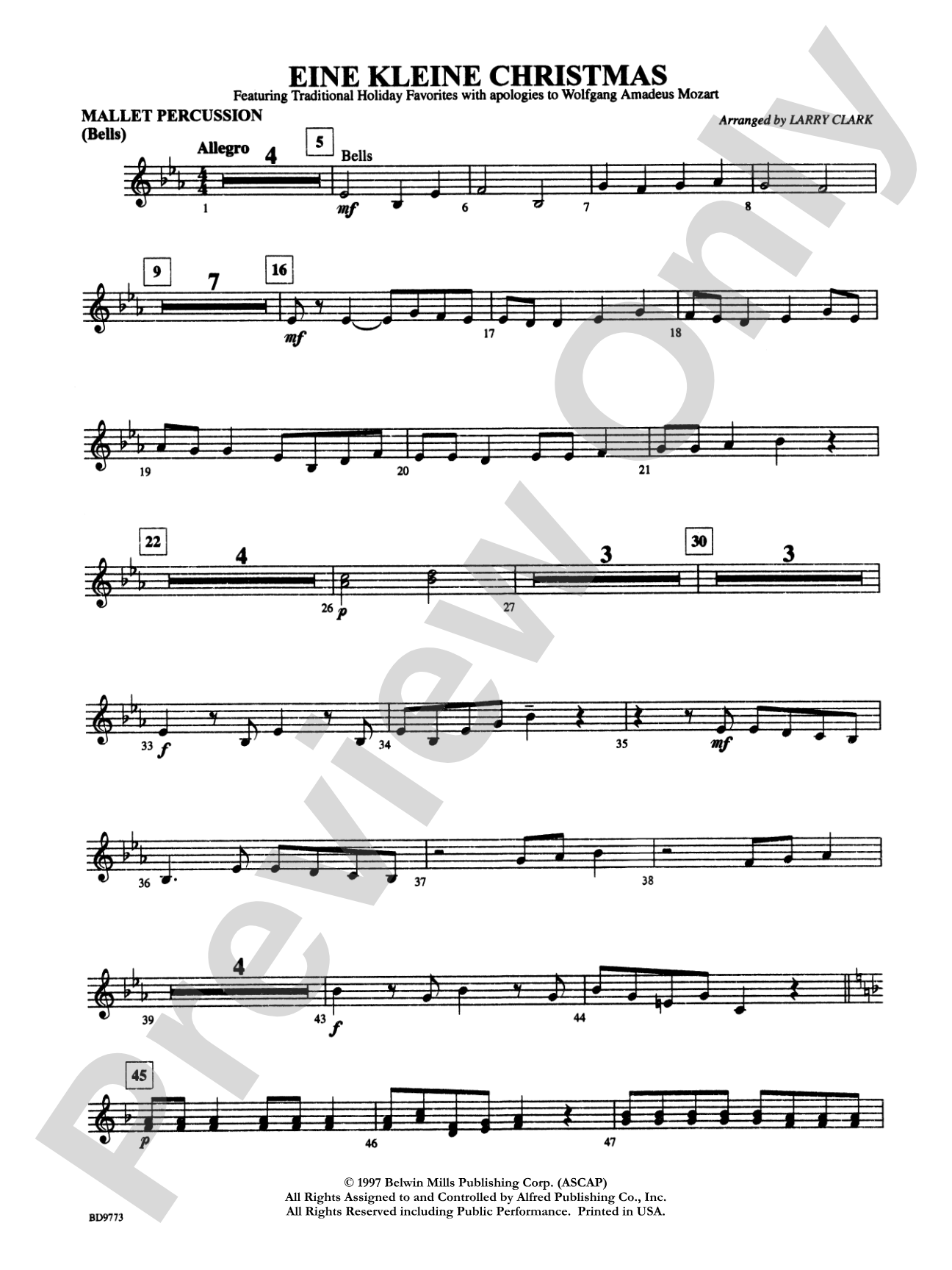 Eine Kleine Christmas (featuring Traditional Holiday Favorites (with apologies to Wolfgang Amadeus Mozart)): Mallets
