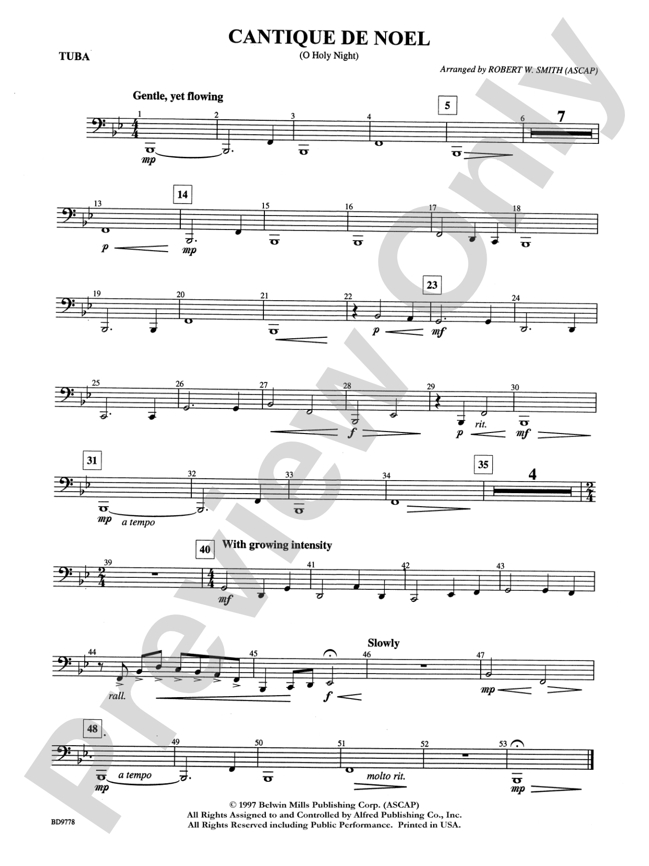 Cantique de Noel (O Holy Night): Tuba