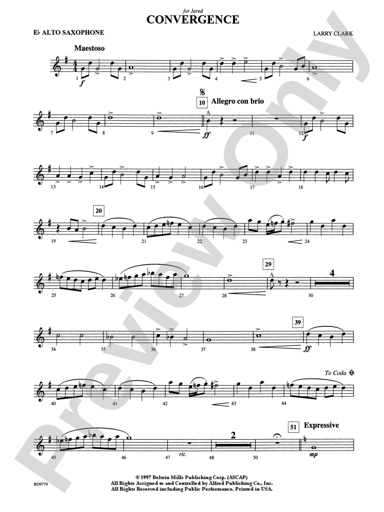 Convergence: E-flat Alto Saxophone