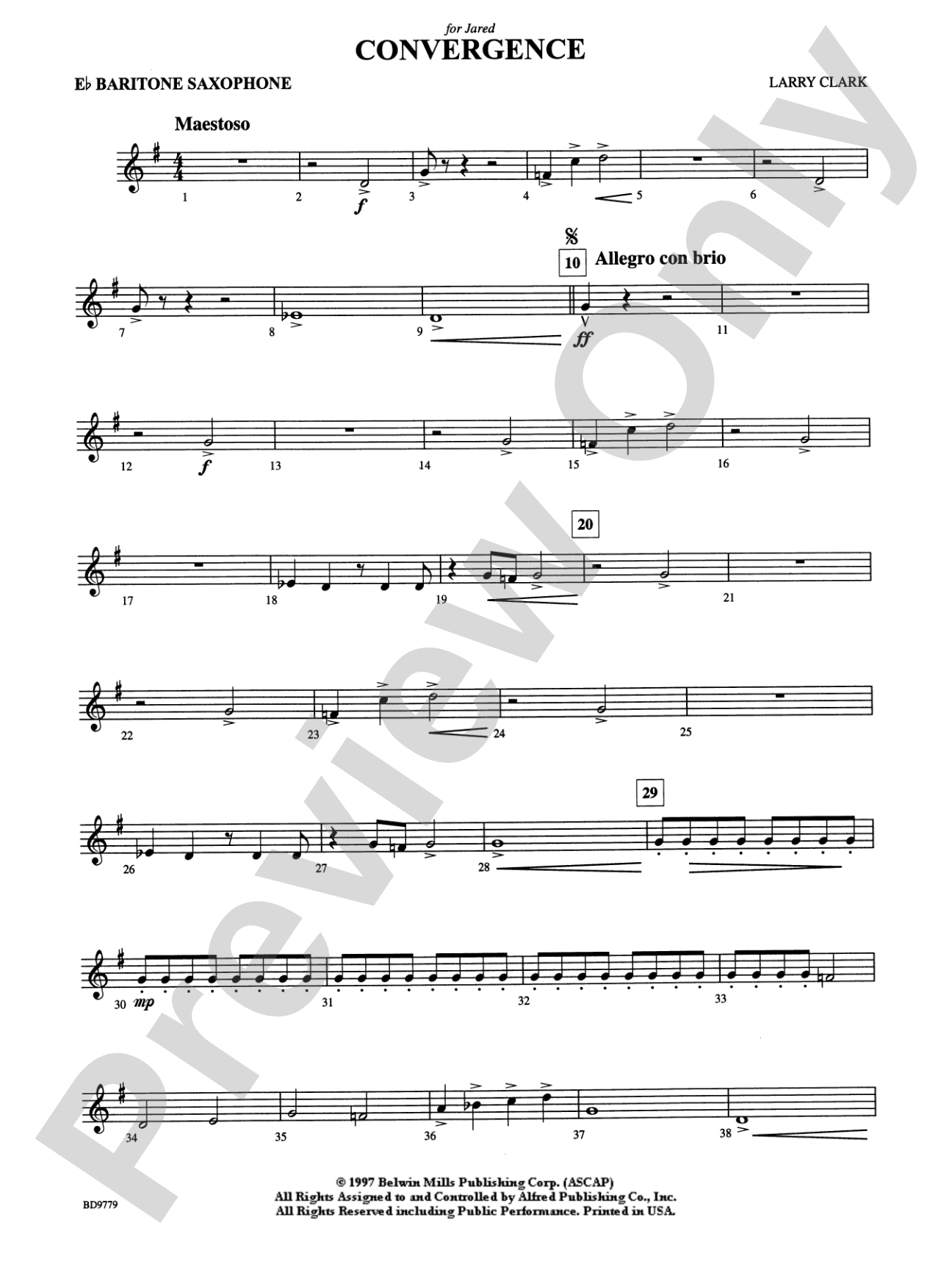Convergence: E-flat Baritone Saxophone