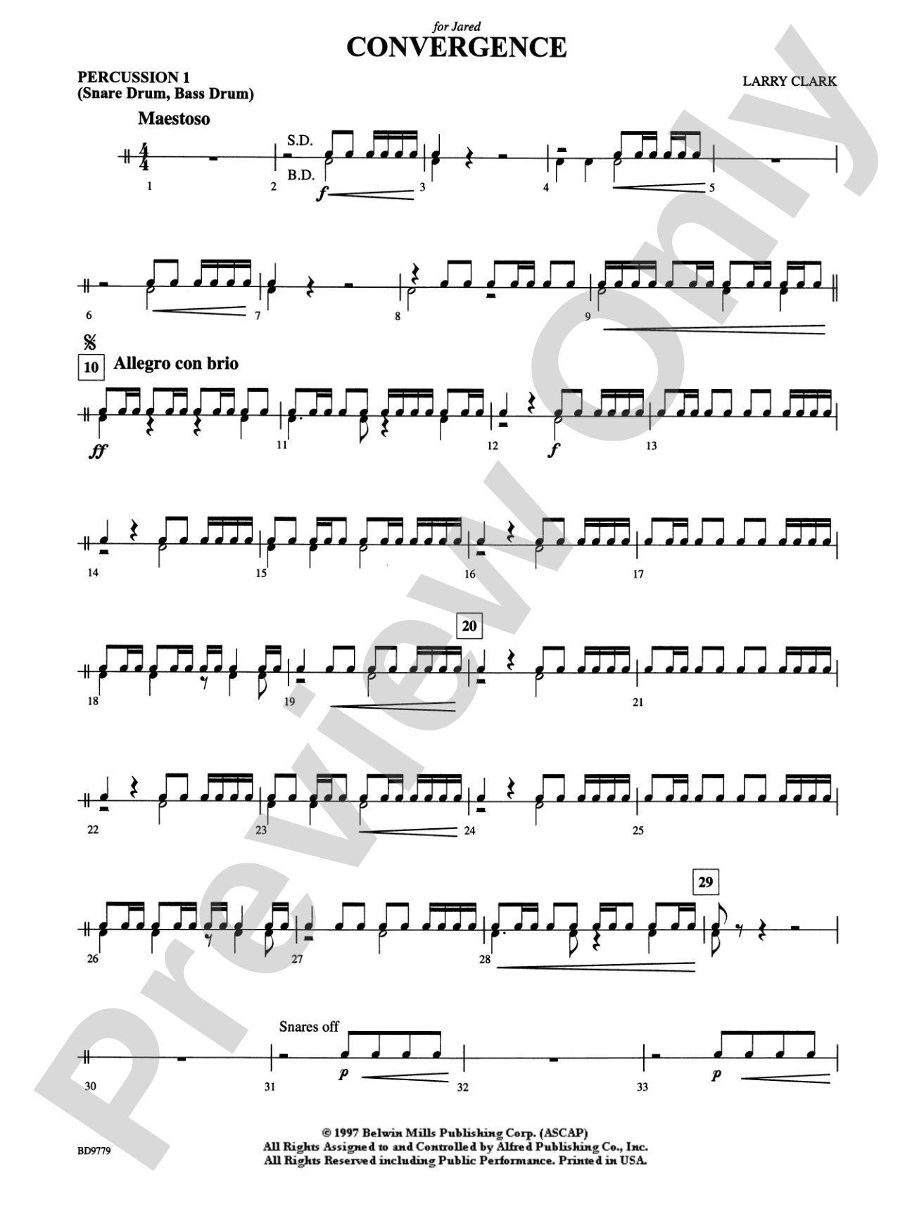Convergence: 1st Percussion