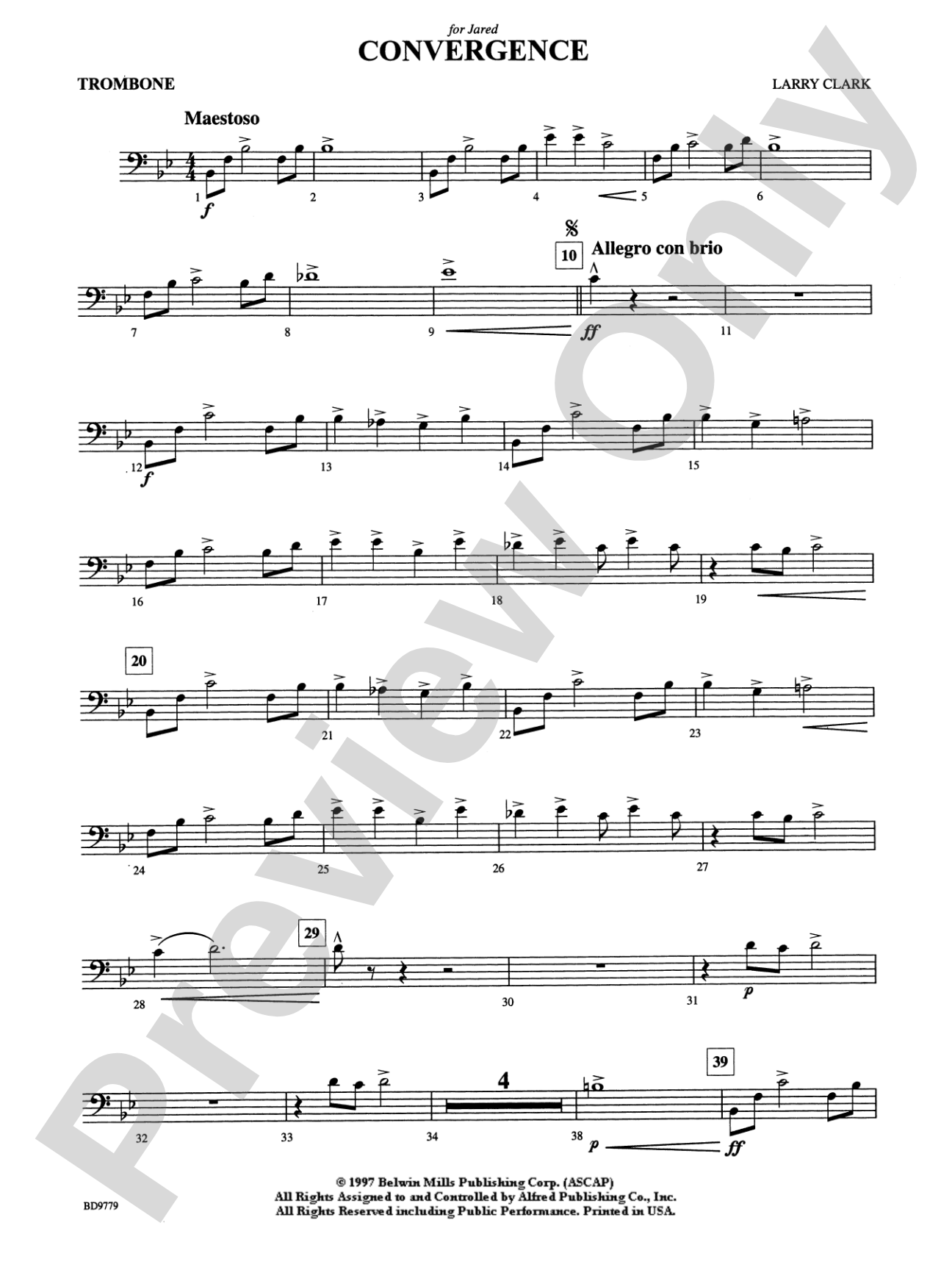 Convergence: 1st Trombone