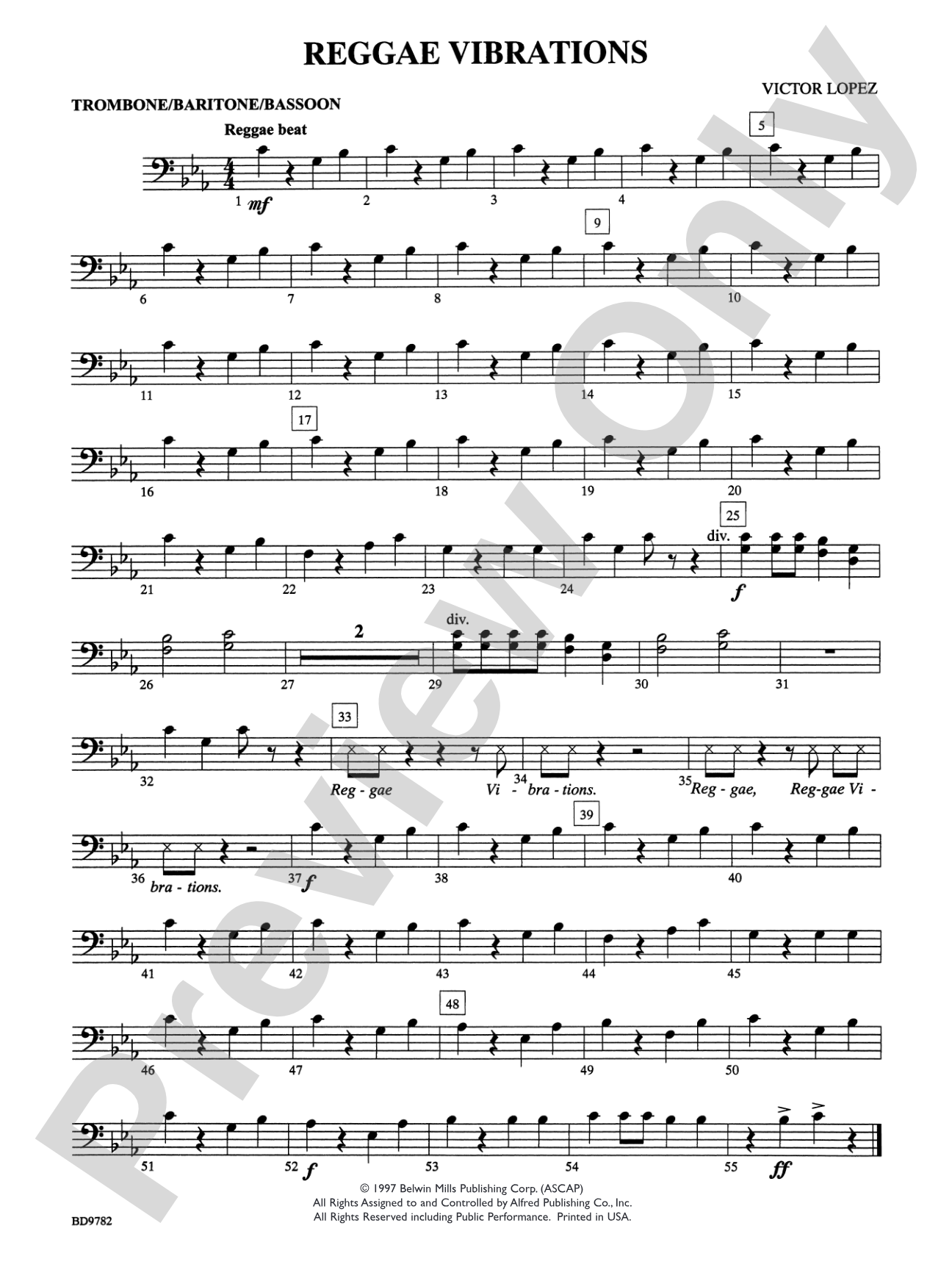 Reggae Vibrations: 1st Trombone