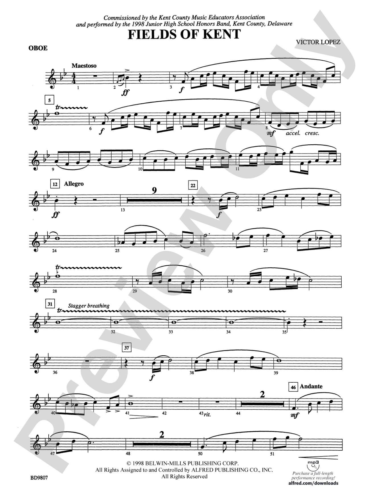 Fields of Kent: Oboe