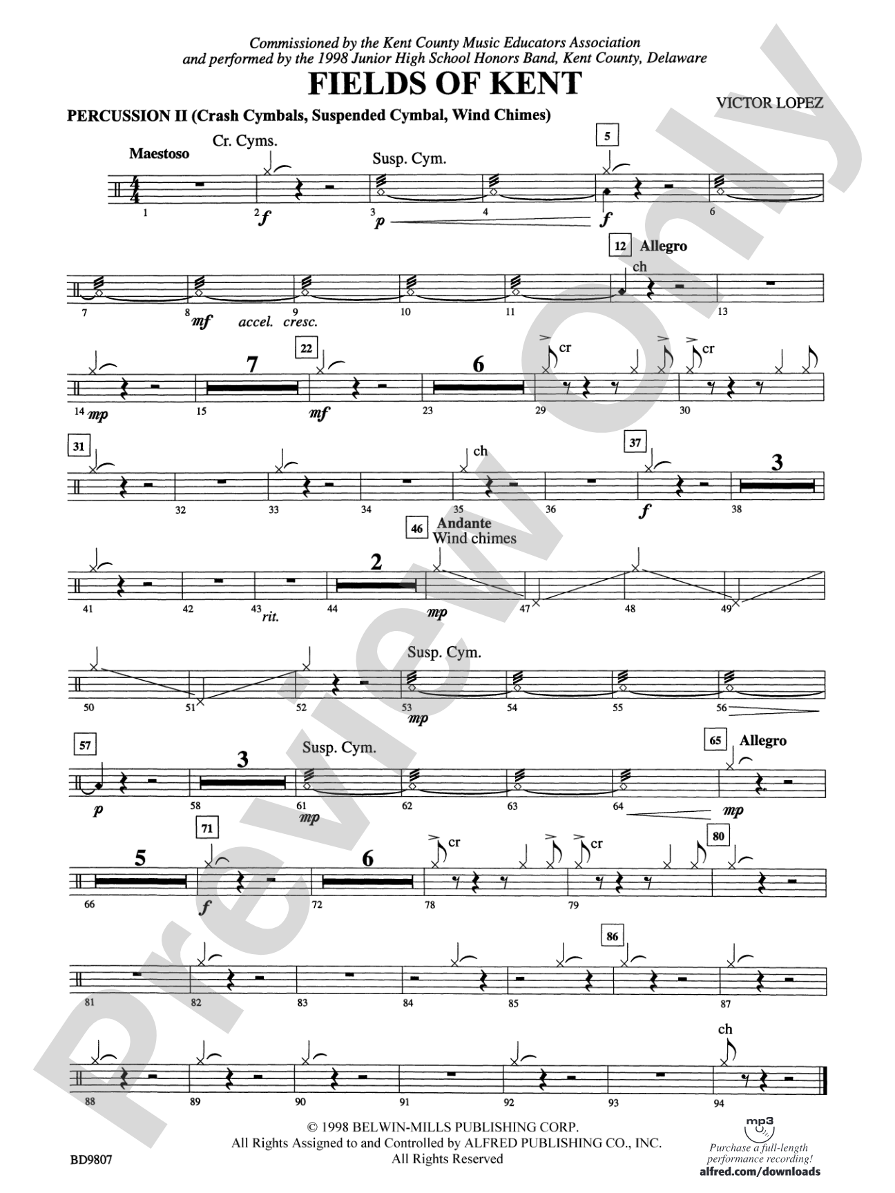 Fields of Kent: 2nd Percussion