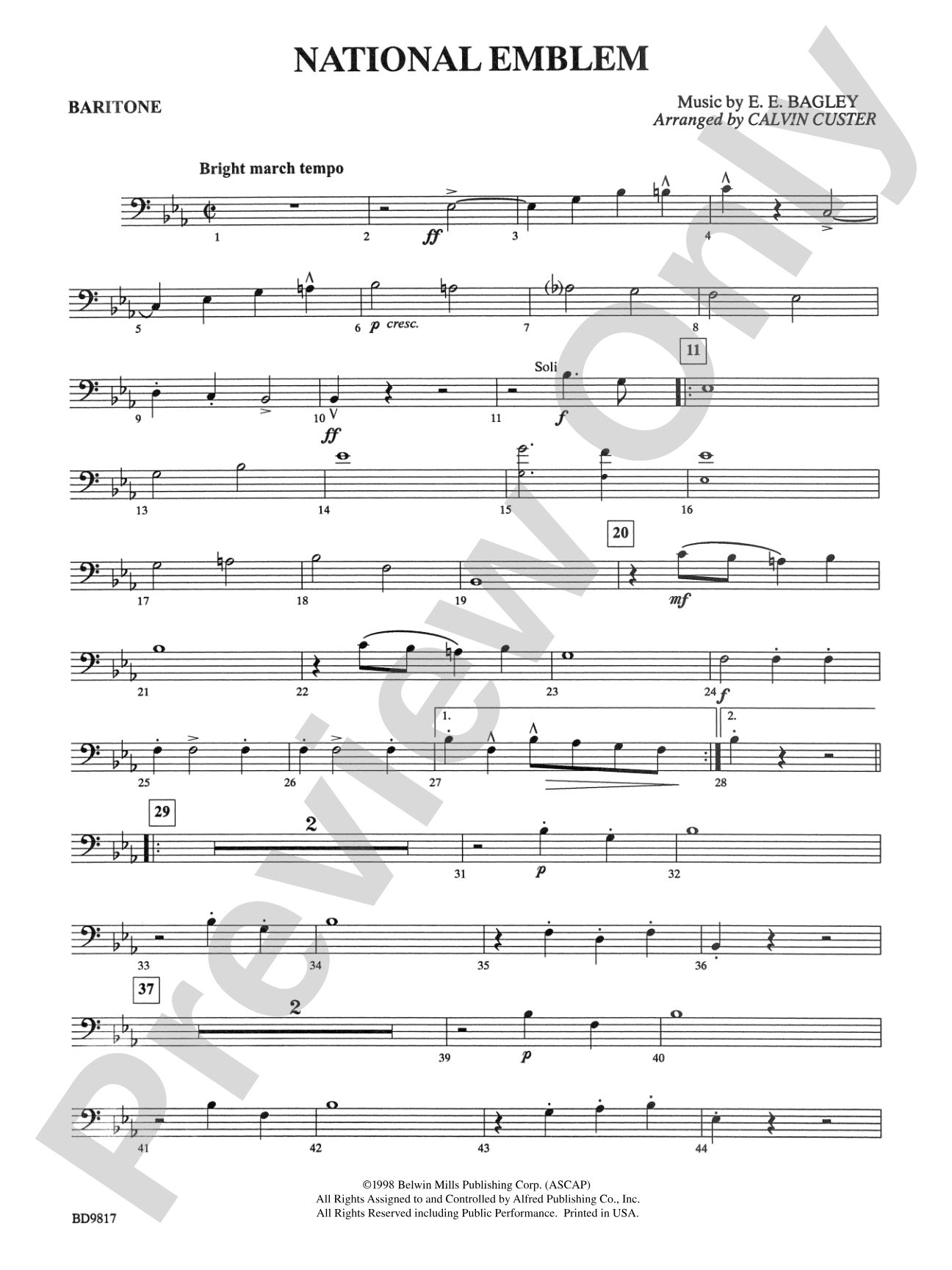 National Emblem: Baritone B.C.