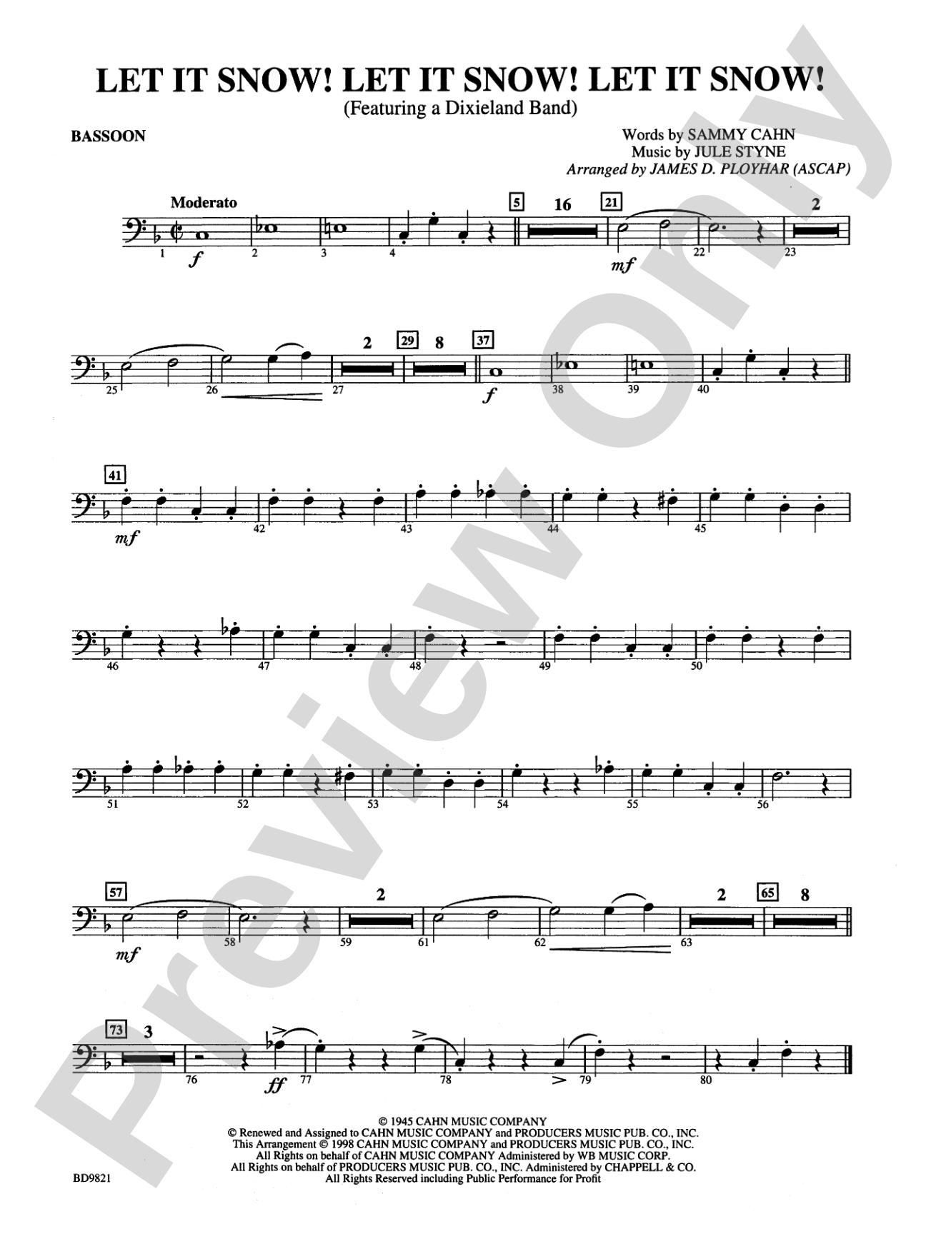 Let It Snow! Let It Snow! Let It Snow!: Bassoon
