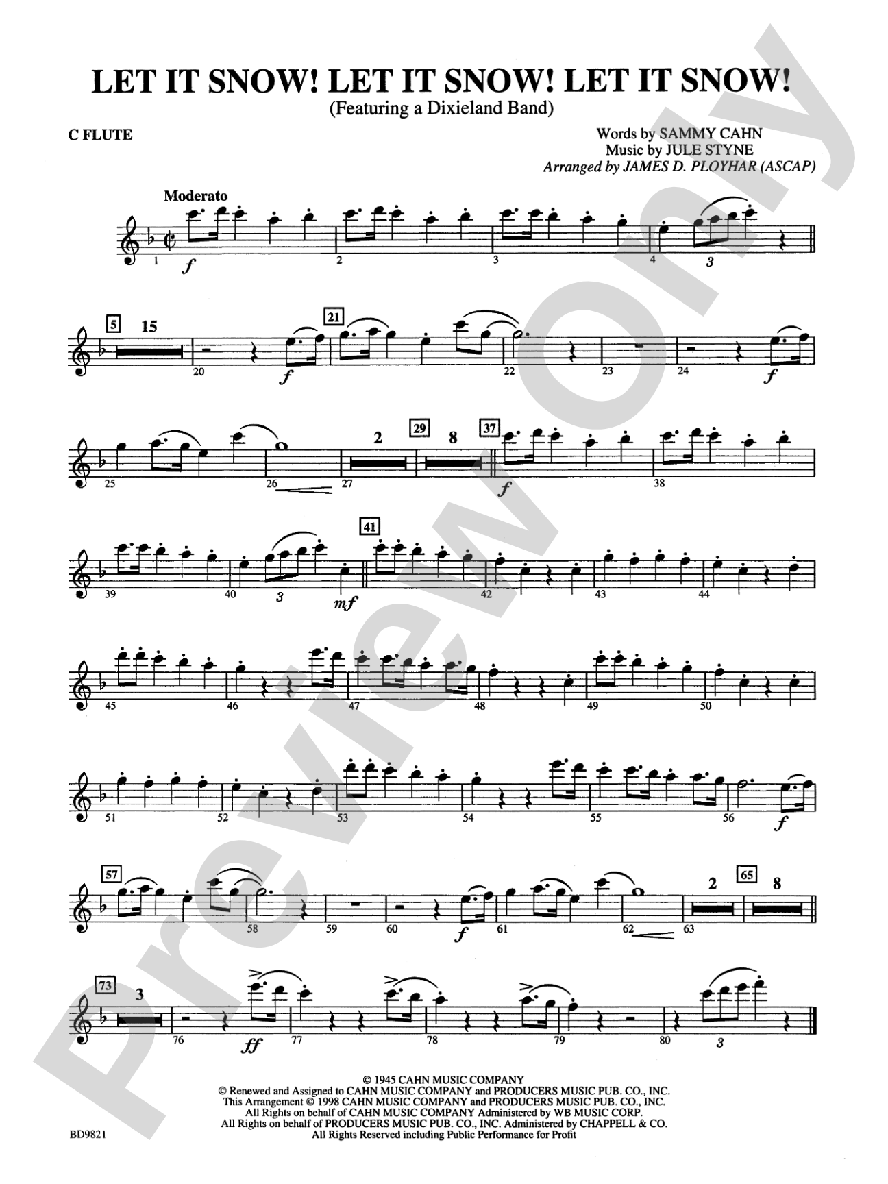 Let It Snow! Let It Snow! Let It Snow!: Flute