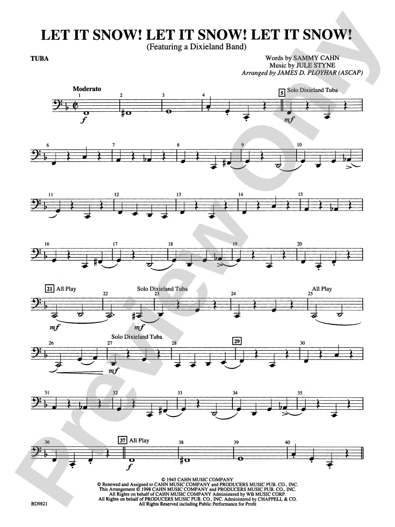 Let It Snow! Let It Snow! Let It Snow!: Tuba