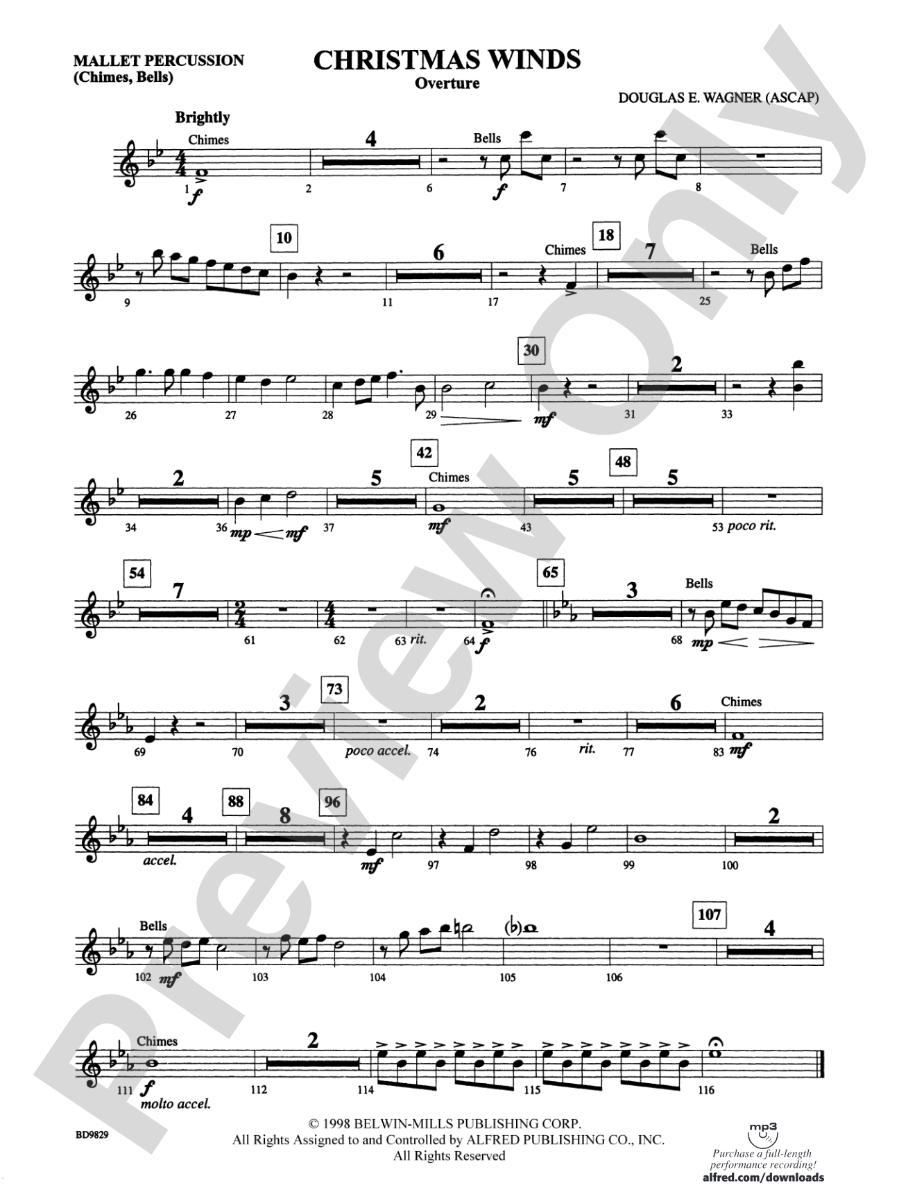 Christmas Winds (Overture): Mallets