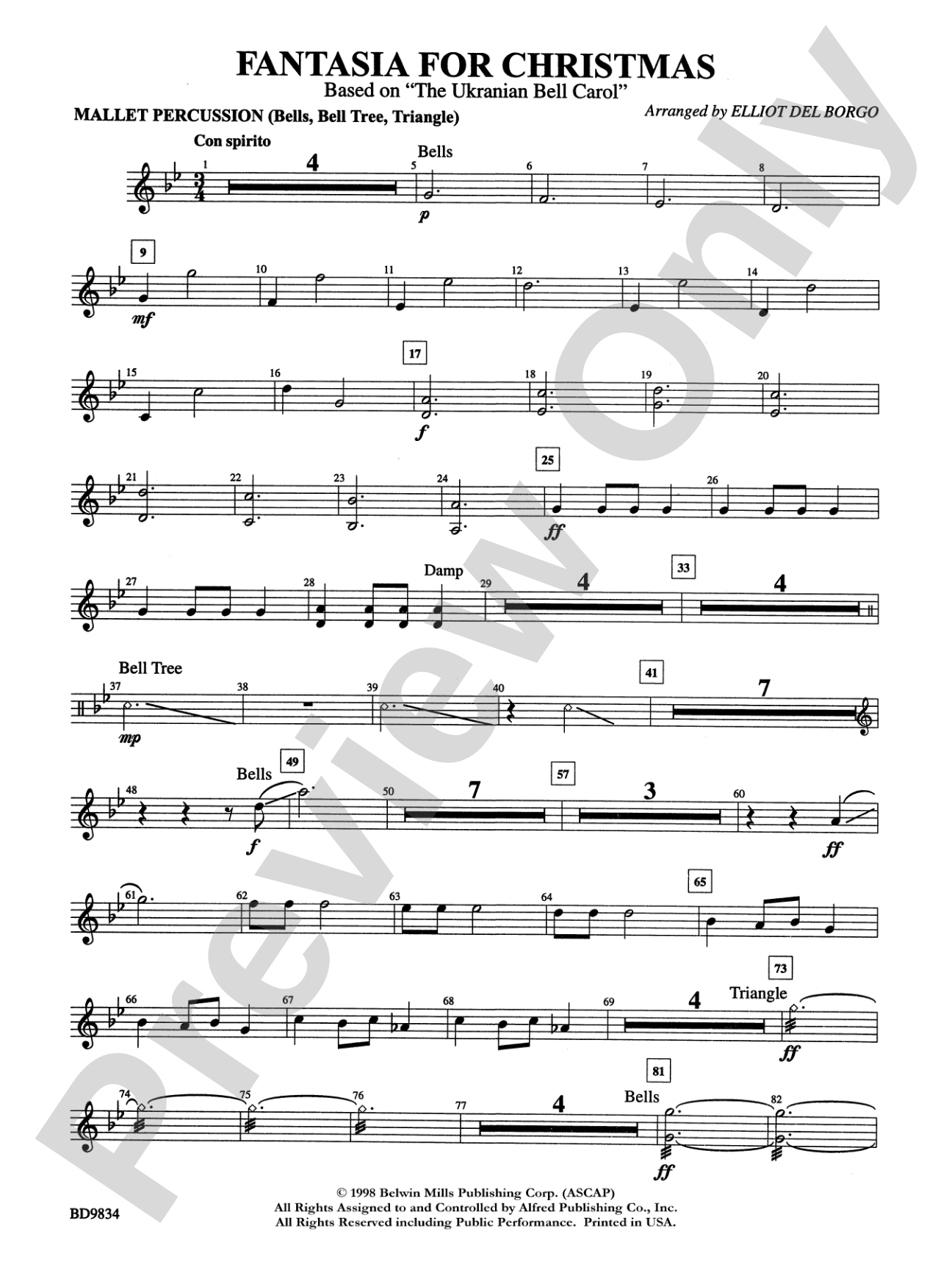 Fantasia for Christmas (based on "The Ukranian Bell Carol"): Mallets