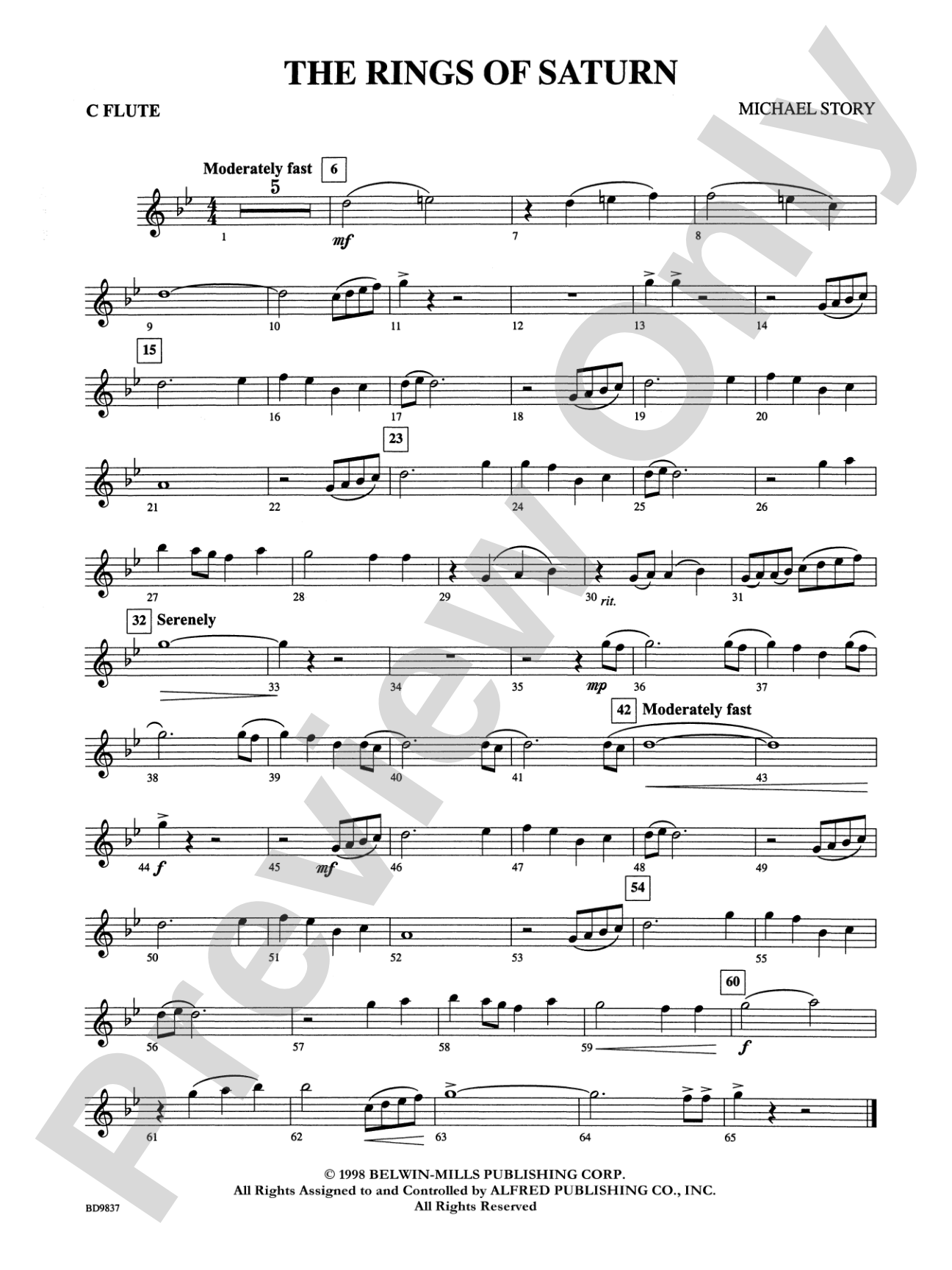 The Rings of Saturn: Flute