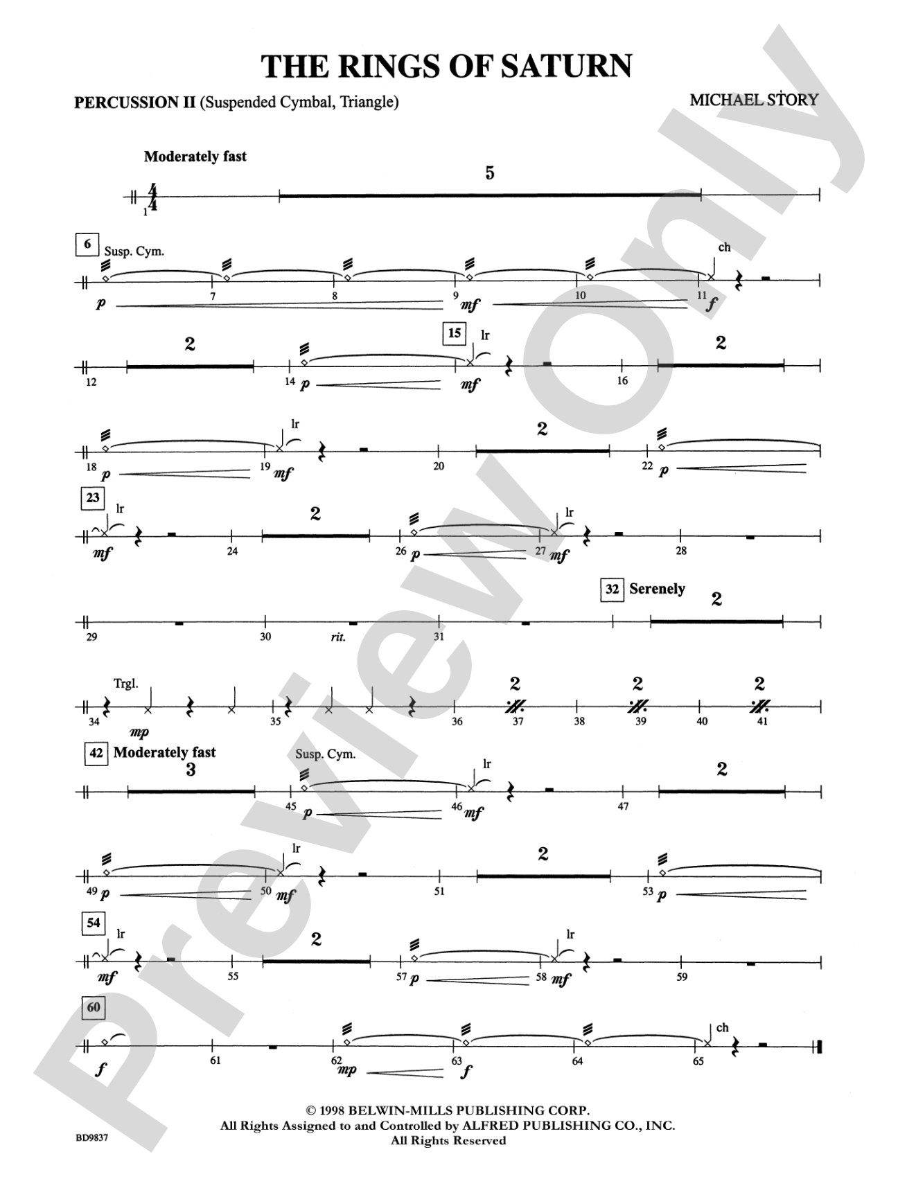 The Rings of Saturn: 2nd Percussion