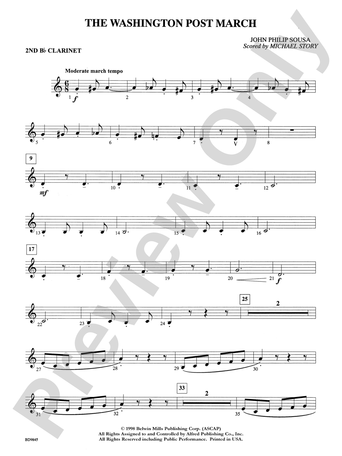 Washington Post: 2nd B-flat Clarinet